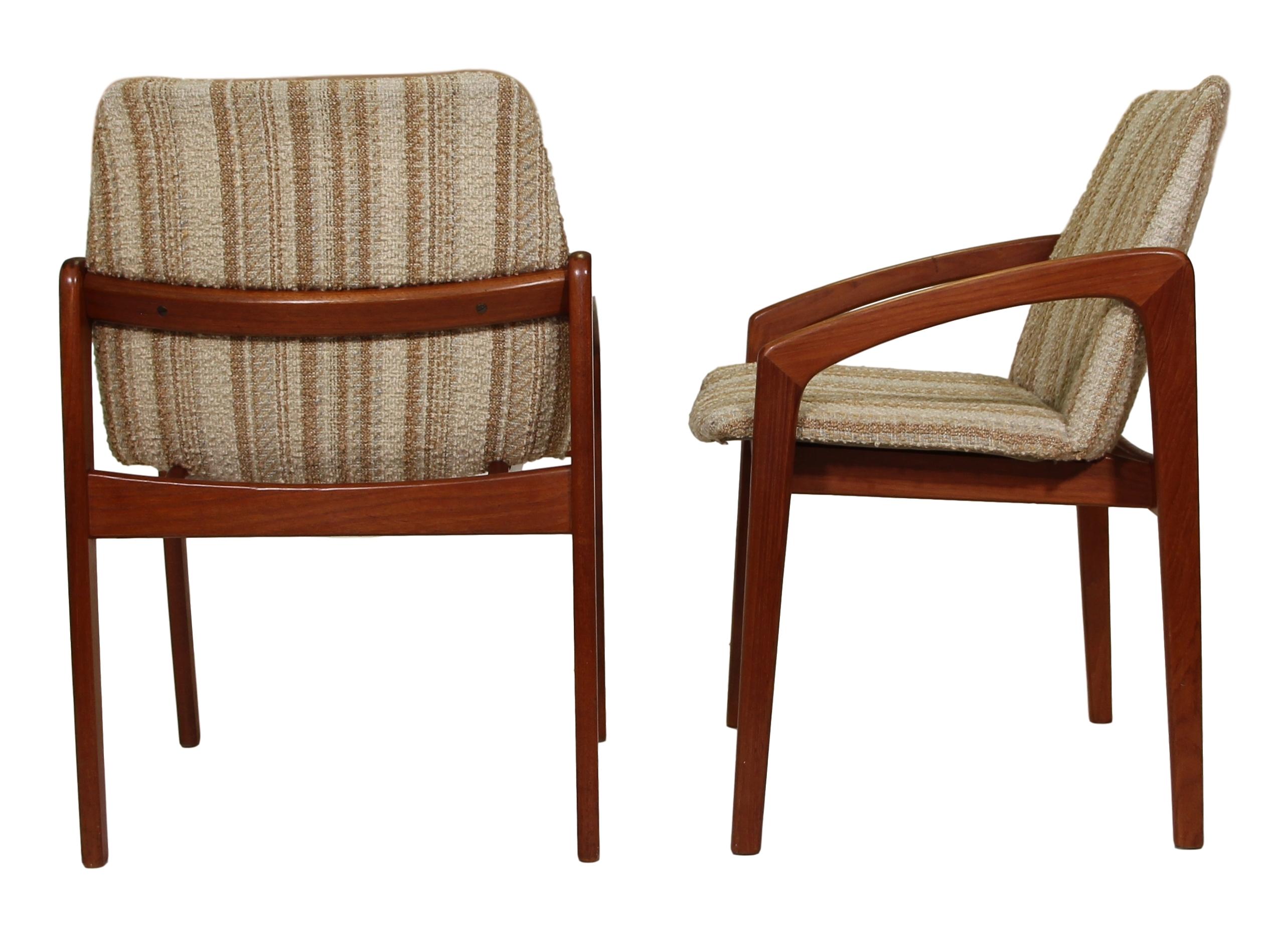 Set of 2 Danish Modern Chairs by Kai Kristiansen In Good Condition In Norcross, GA