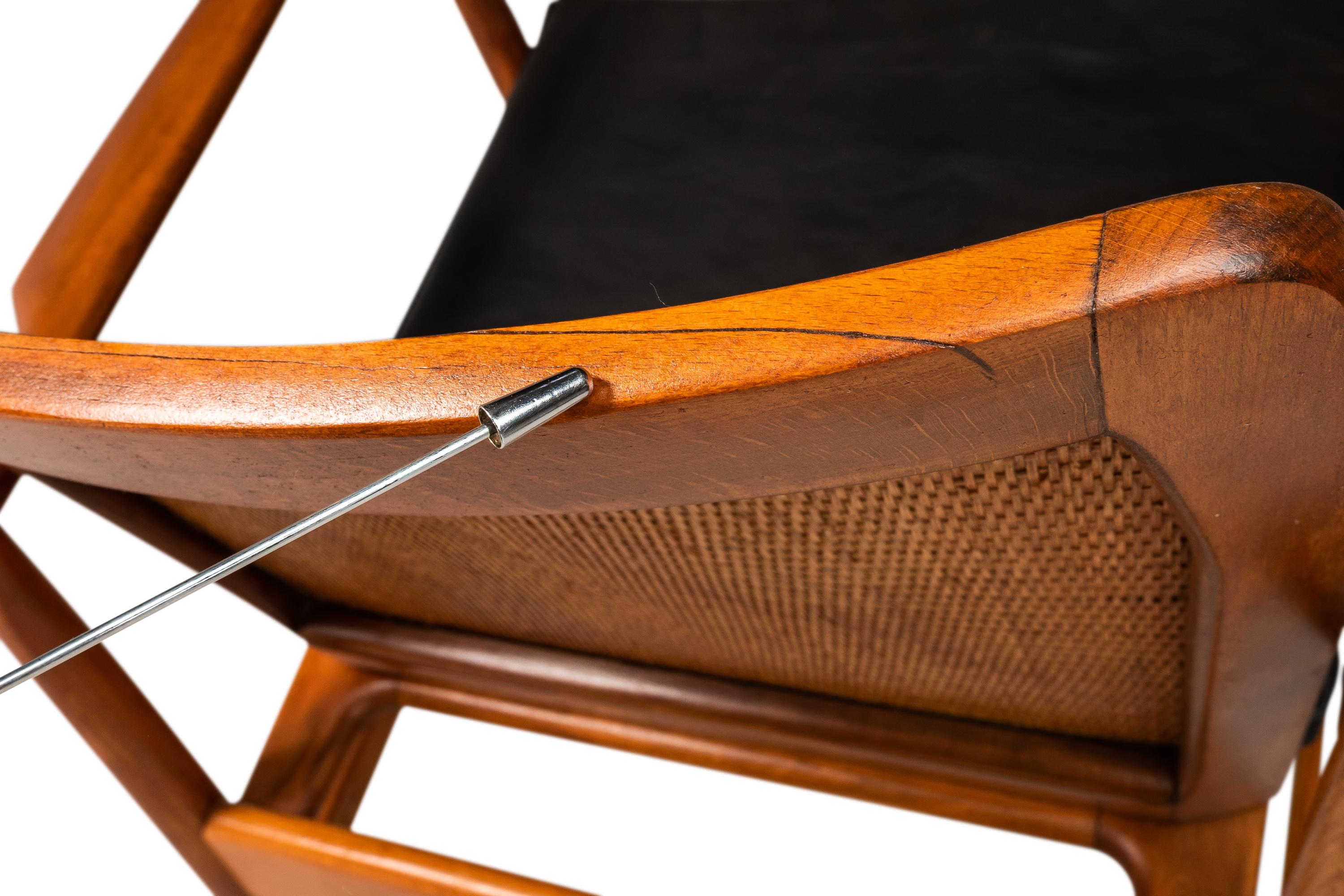 Set of 2 Danish Modern Lounge Chairs w/ Cane Backs by Ib Kofod Larsen for Selig  13