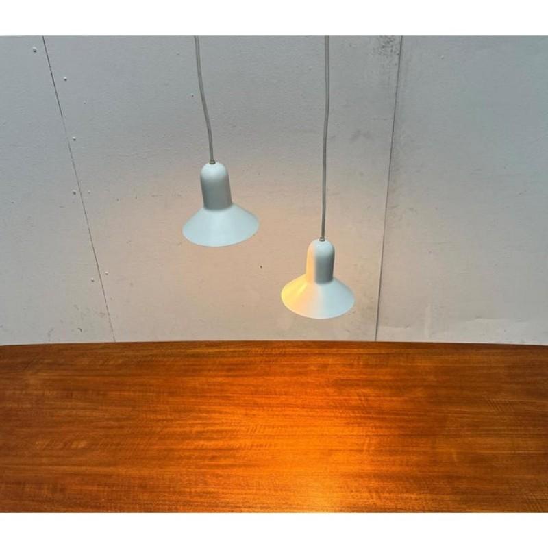 Ceramic Set of 2 Danish Space Age Confetti Pendant Lamps by Bondrup & Thorup for Focus For Sale