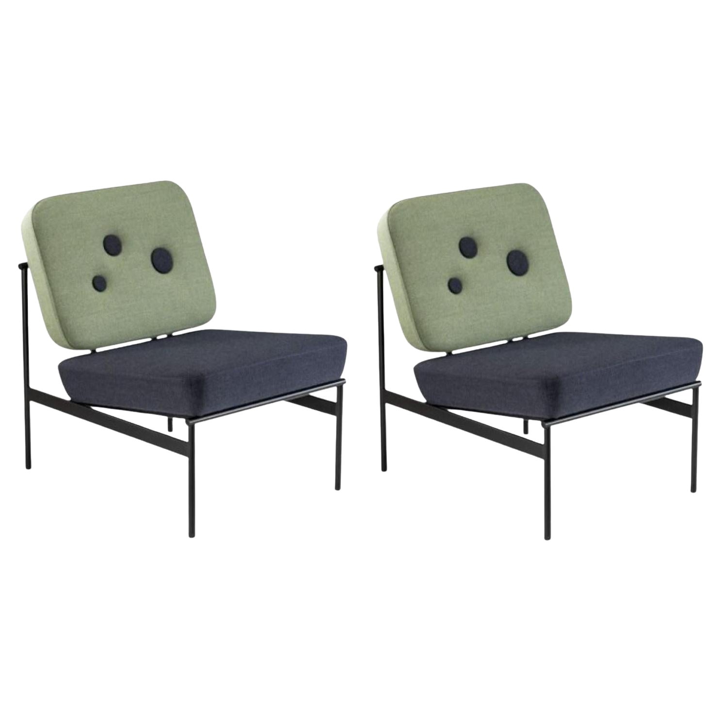 Set of 2 Dapple Lounge Chairs by Edvin Klasson For Sale
