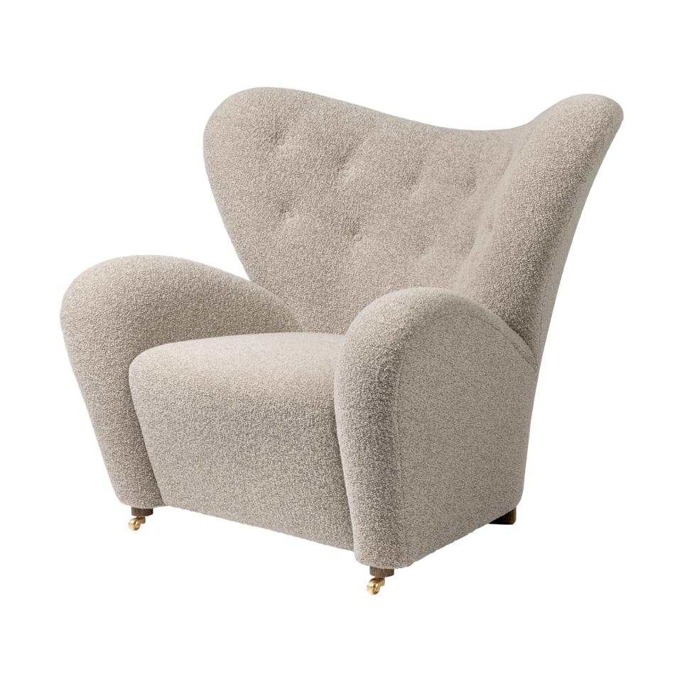 fauteuil beige fonce