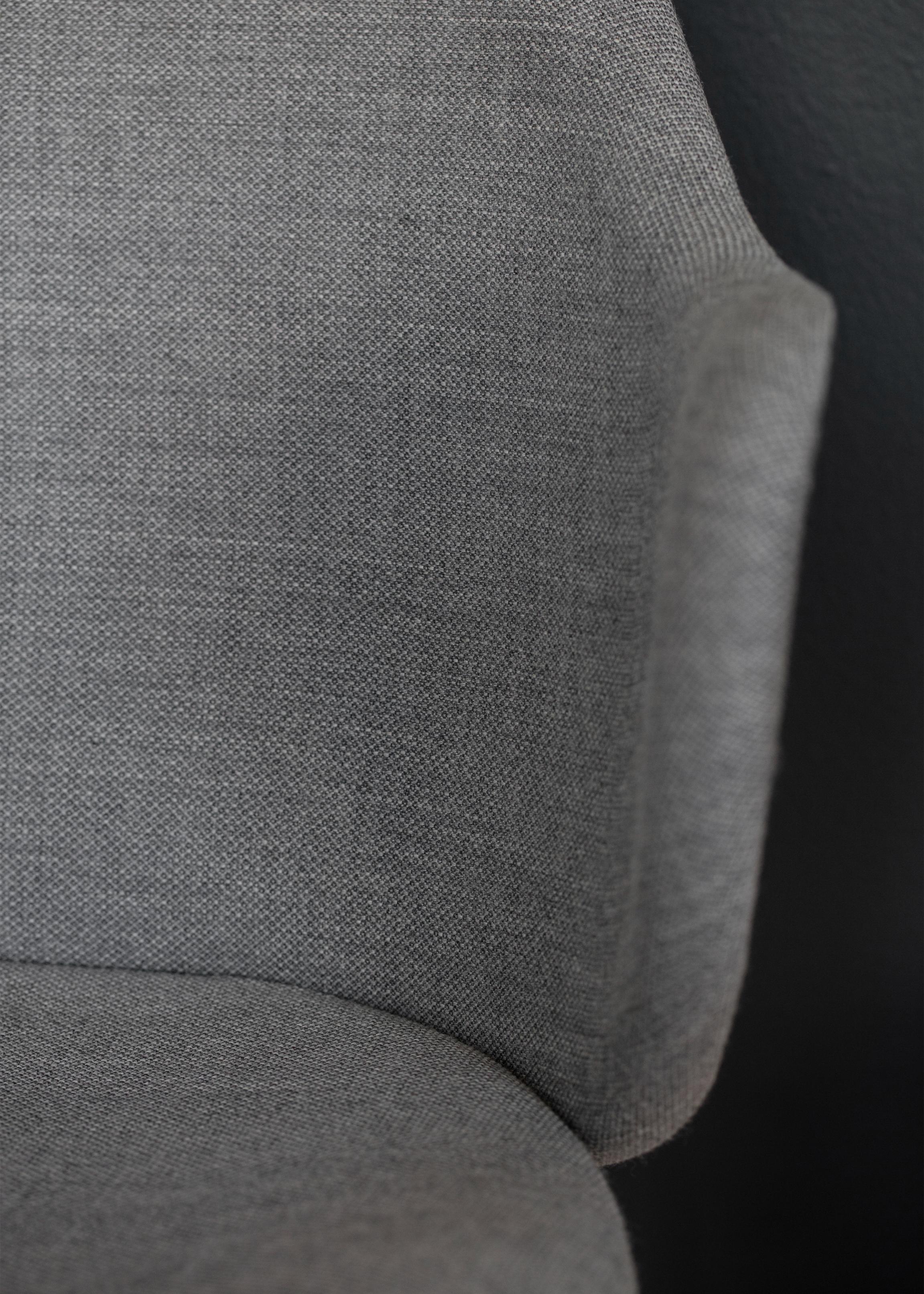 Textile Set Of 2 Dark Grey Fiord Lassen Chairs by Lassen For Sale