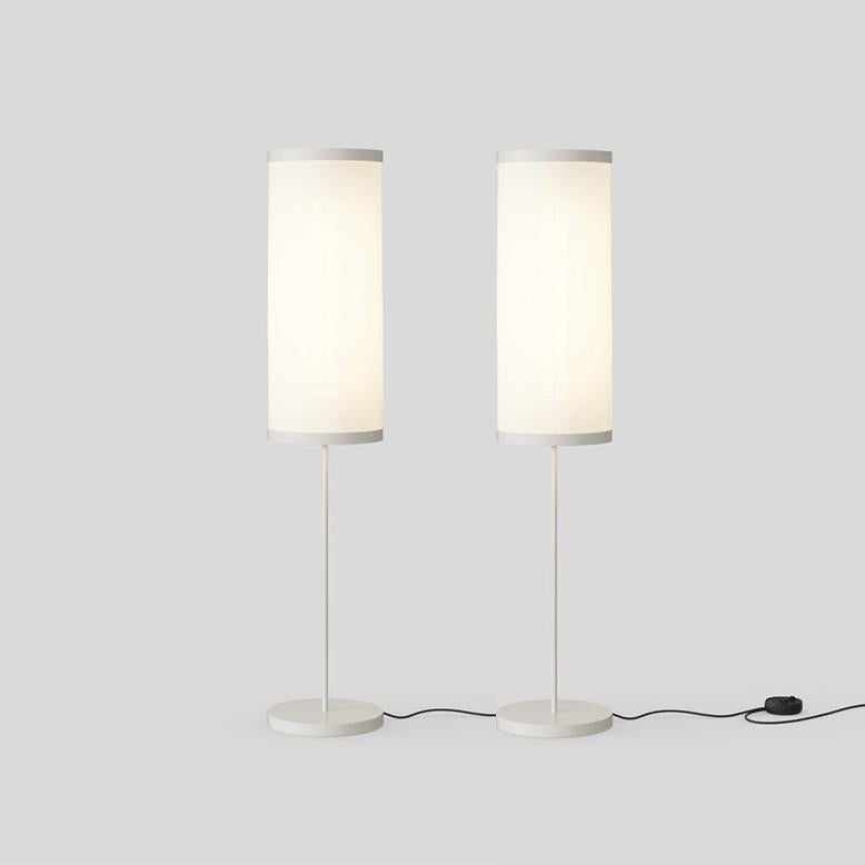 Set of 2 David Thulstrup Isol Floor Lamp 30/126 Cream for Astep In New Condition For Sale In Barcelona, Barcelona