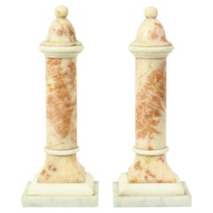 Set of 2 Decorative Marble Pillars Columns Classic 35cm Set of 2 Decorative Marble Pillars Columns Classic 35cm