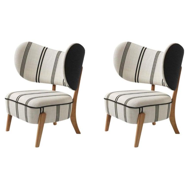 Set of 2 DEDAR/Linear TMBO Lounge Chairs by Mazo Design
Dimensions: W 90 x D 68.5 x H 87 cm
Materials: Oak, Textile 
Also Available: ROMO/Linara, DAW/Royal, KVADRAT/Remix, KVADRAT/Hallingdal & Fiord, BUTE/Storr, DEDAR/Linear,
DAW/Mohair &