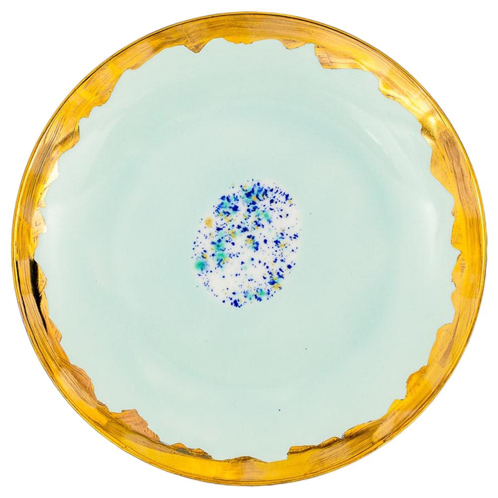 Superb Set of Twelve Salviati HandPainted Dessert PlatesScenes of