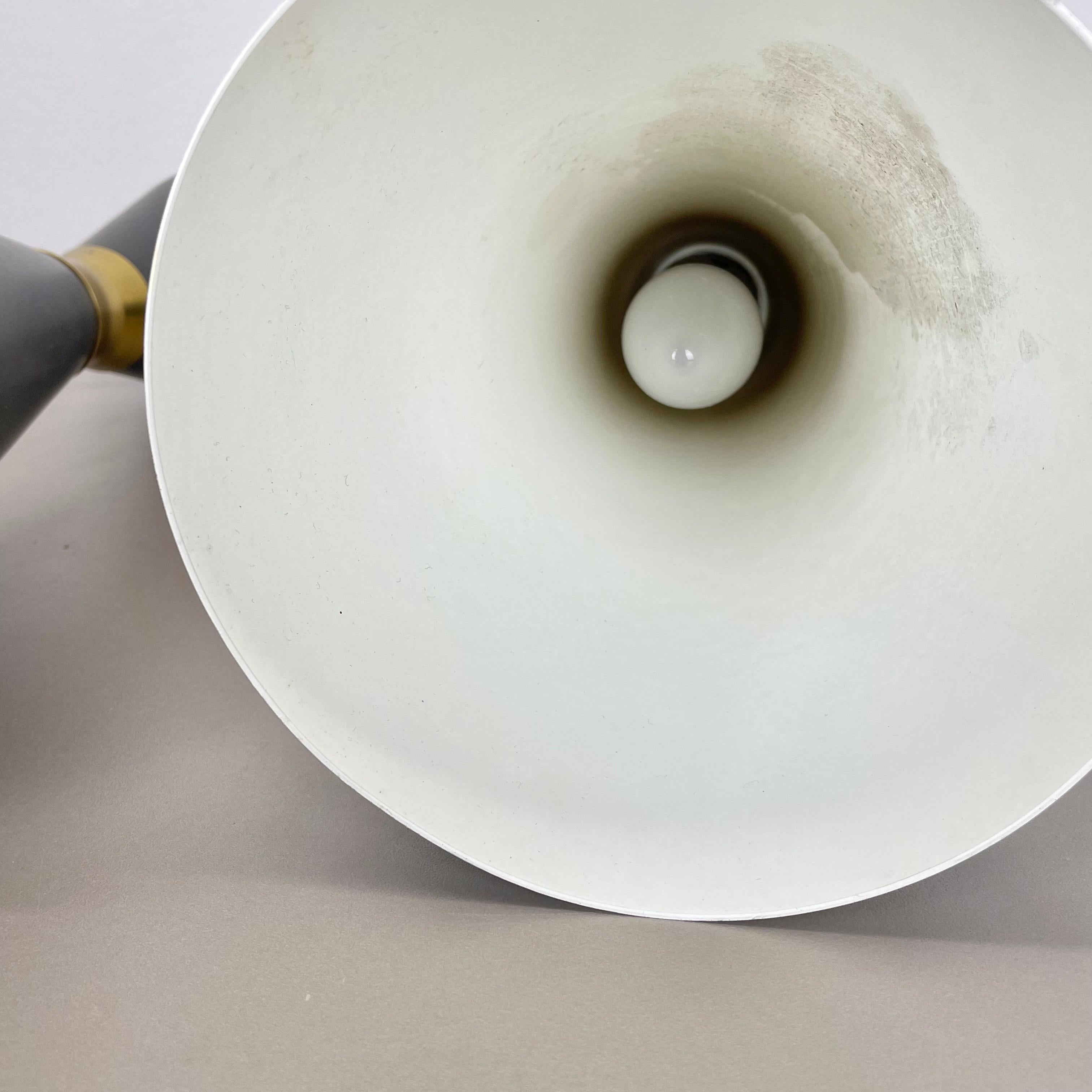 set of 2 Diabolo Stilnovo Style Metal Hanging Light, BAG TURGI, Switzerland 1950 For Sale 7