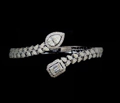 Set of 2 - Diamond Bangle in 18K White Gold