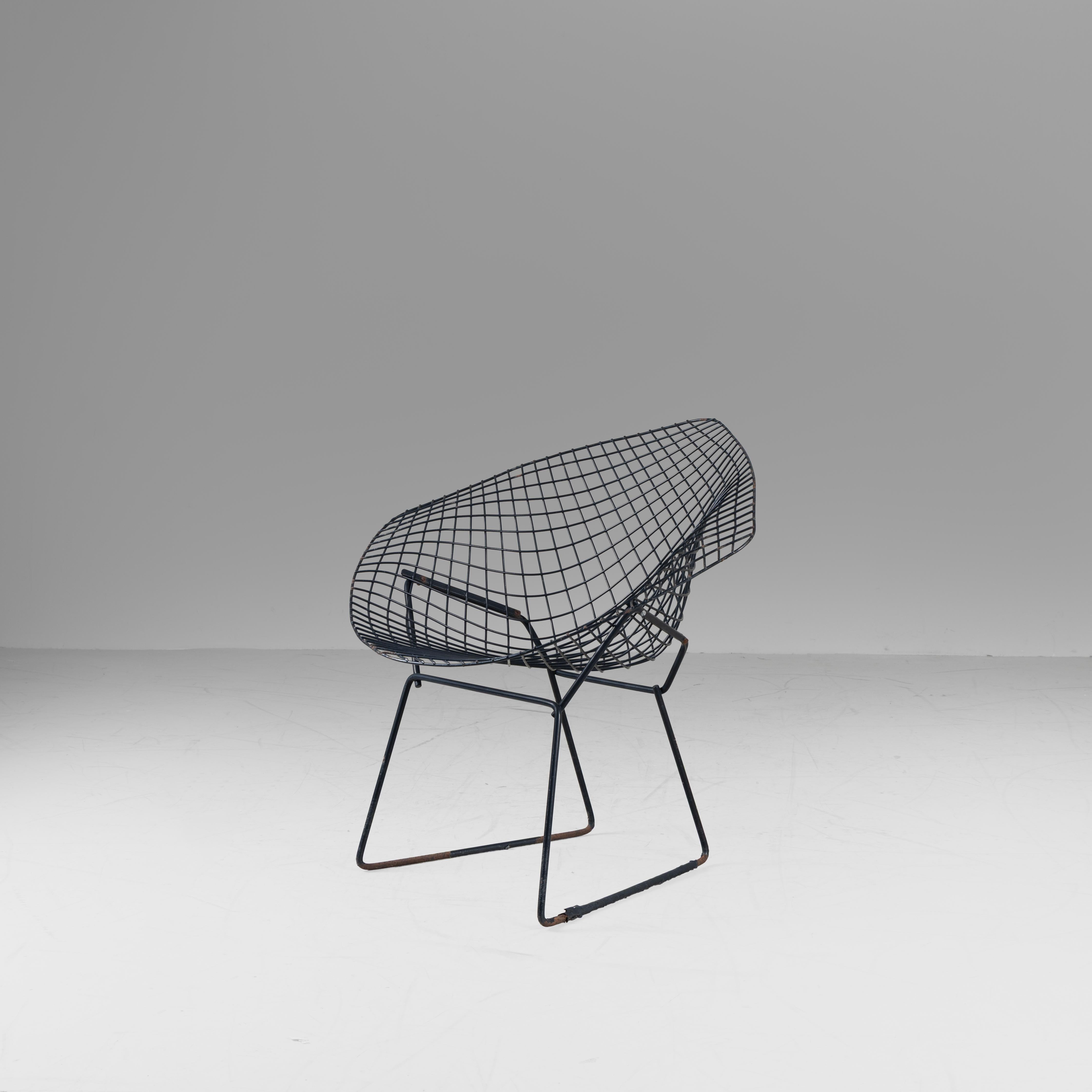Metallo Set di 2 sedie Diamond, Harry Bertoia, Knoll International in vendita