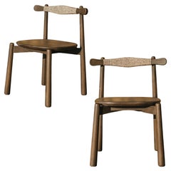 Set of 2 Dining Chair Uçá  - All solid wood.