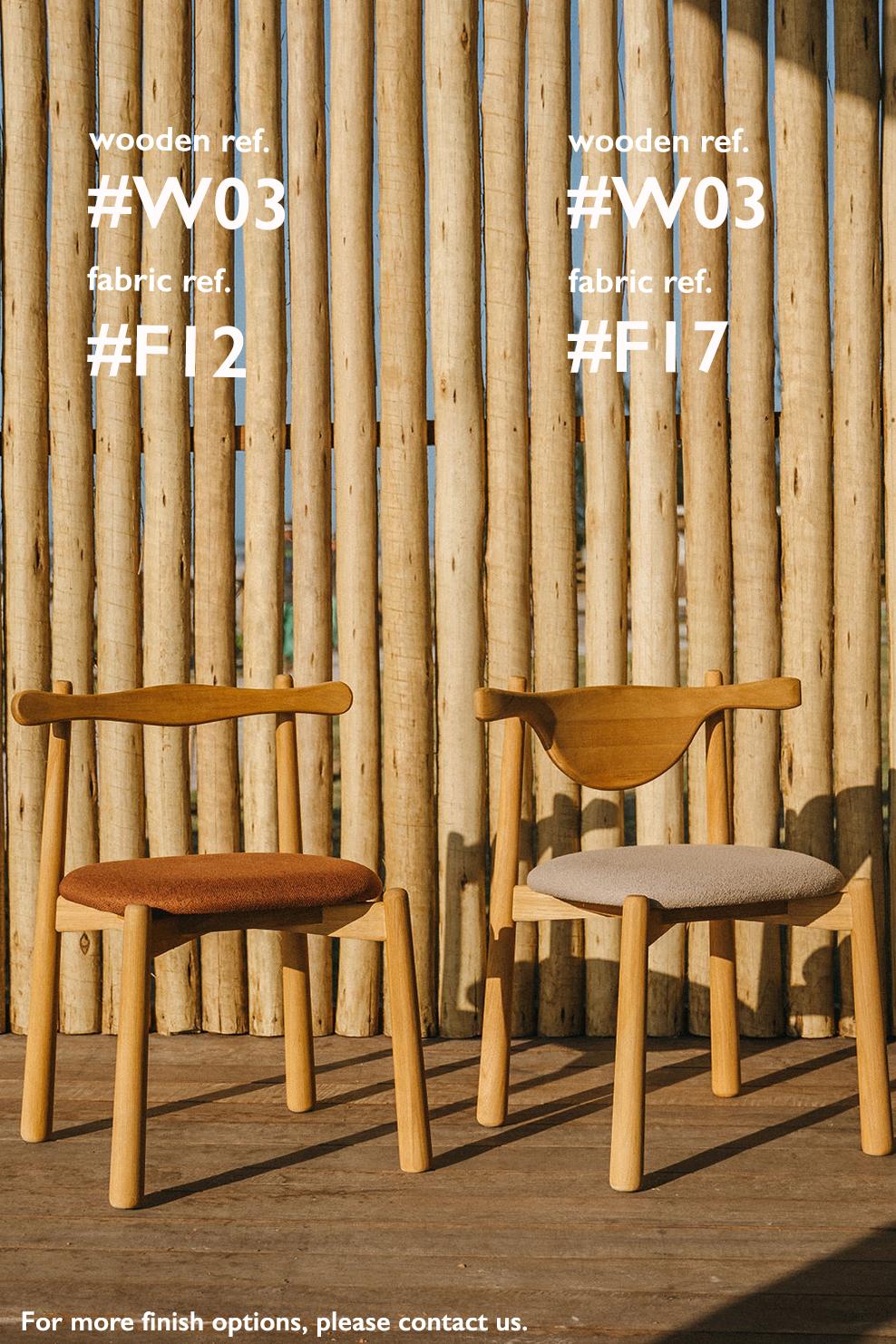 2er Set Esszimmerstuhl Uçá - Massivholz, Sitz gepolstert. (21. Jahrhundert und zeitgenössisch) im Angebot