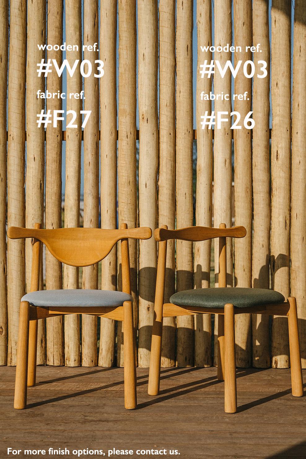 2er Set Esszimmerstuhl Uçá - Massivholz, Sitz gepolstert. im Angebot 2
