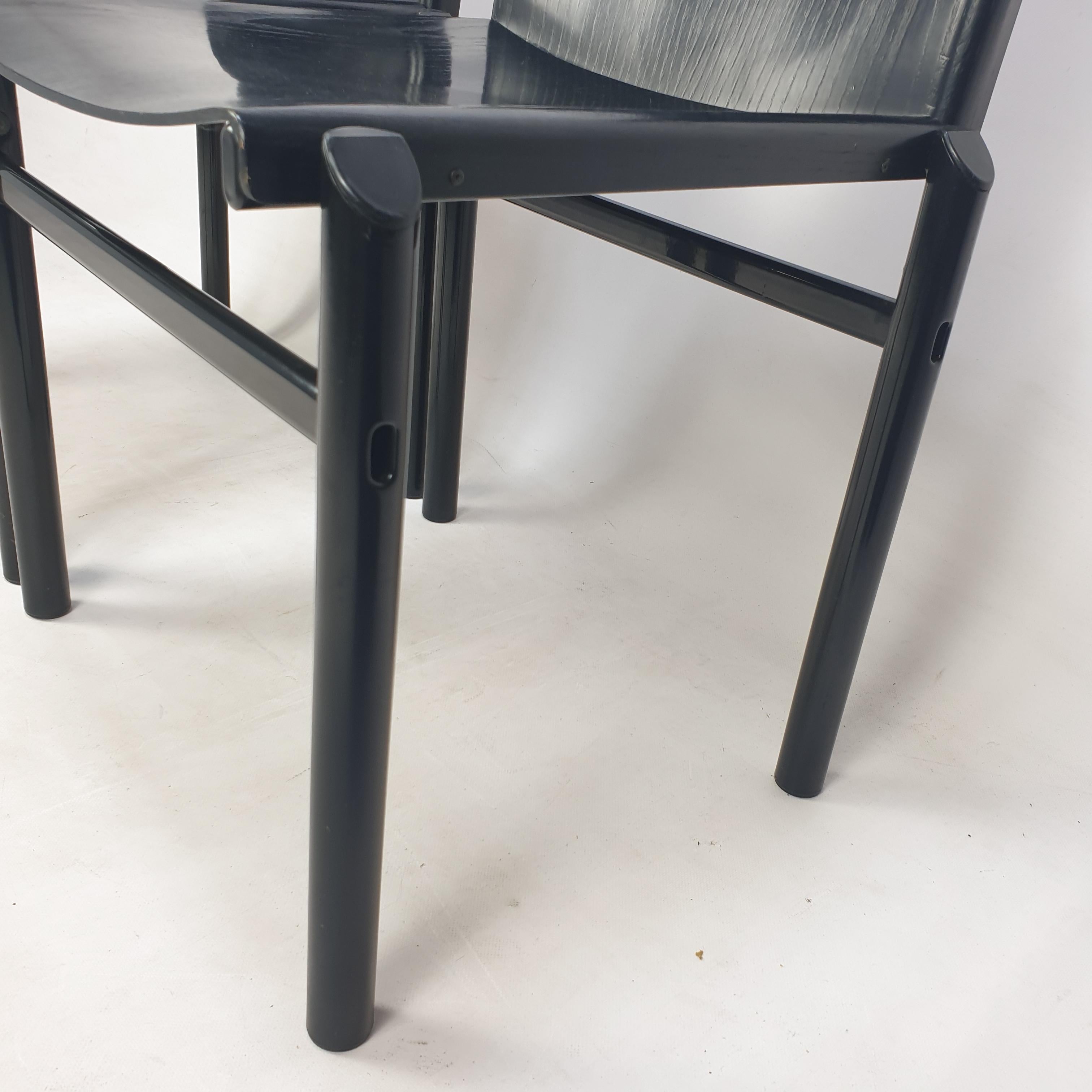 Set of 2 Dining Chairs by Afra & Tobia Scarpa, Italy, 1970's For Sale 5