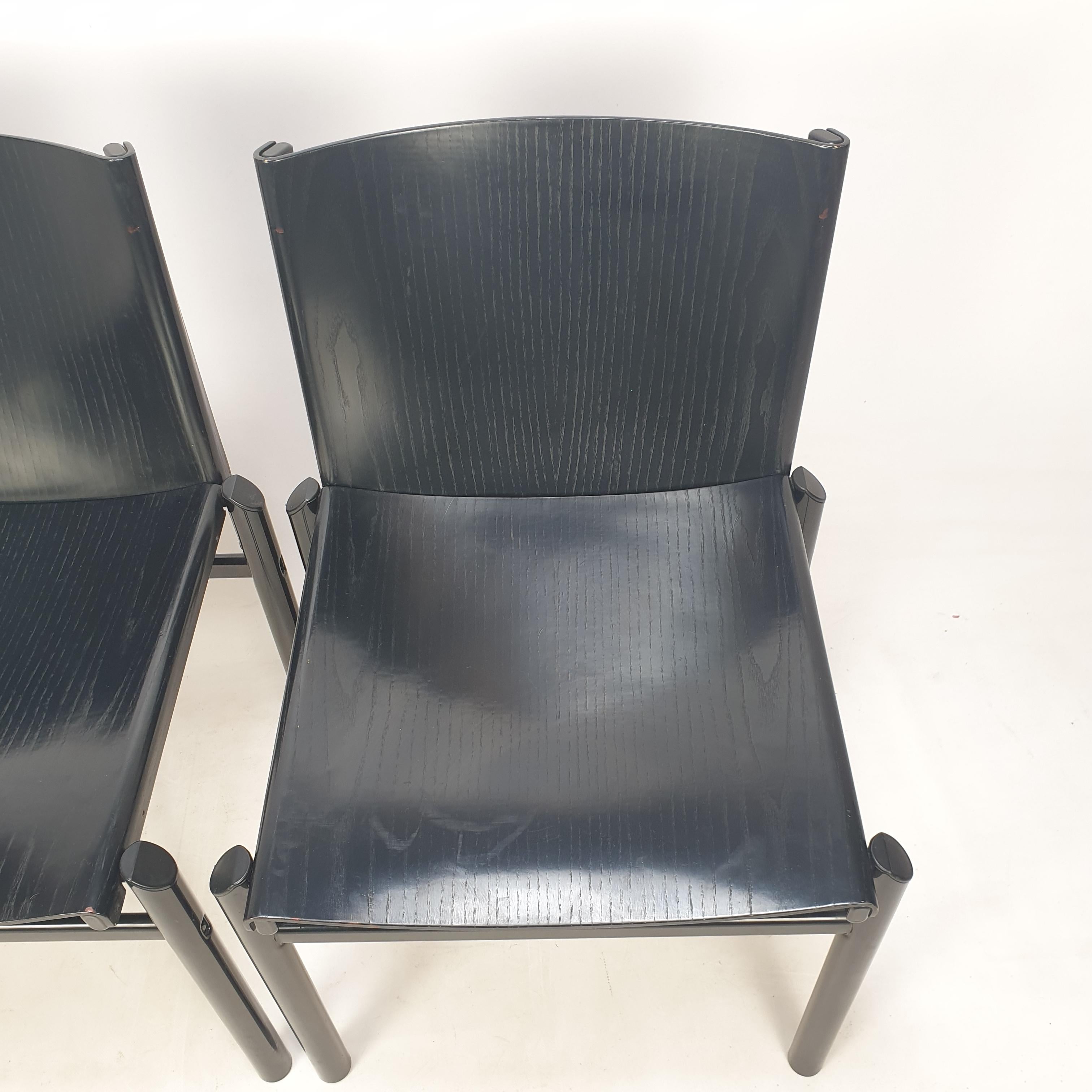 Set of 2 Dining Chairs by Afra & Tobia Scarpa, Italy, 1970's For Sale 2