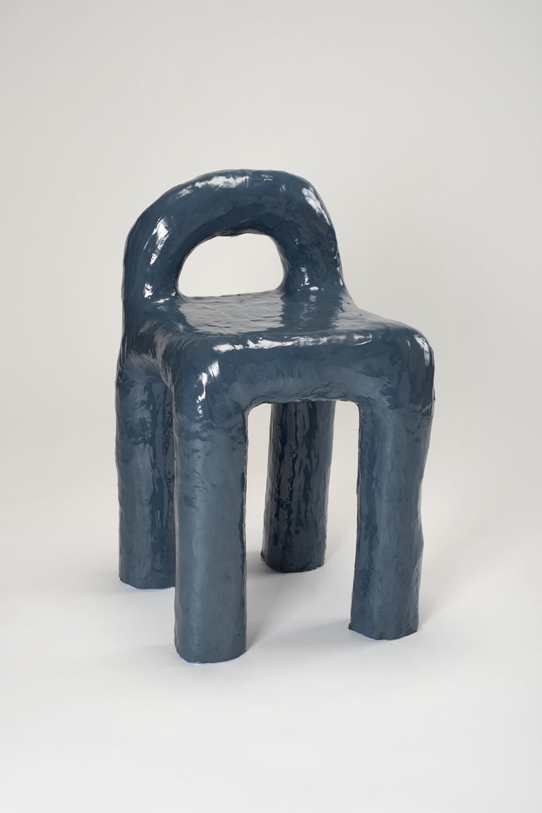 Set of 2 Dining Chairs by Diego Faivre Minute Manufacture Designs For