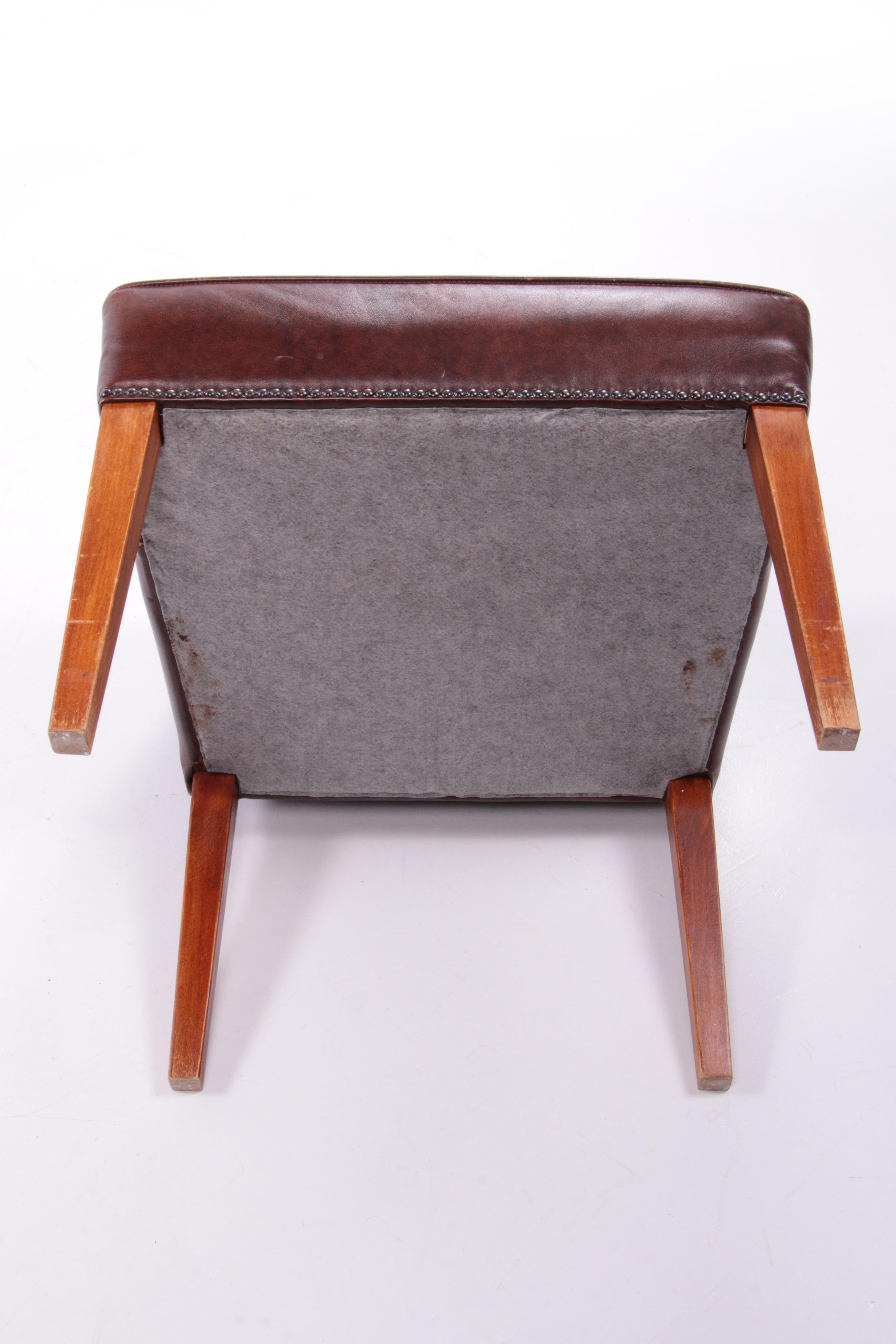 Set of 2 dining room chairs in sheep leather, 1970 Netherlands. For Sale 7