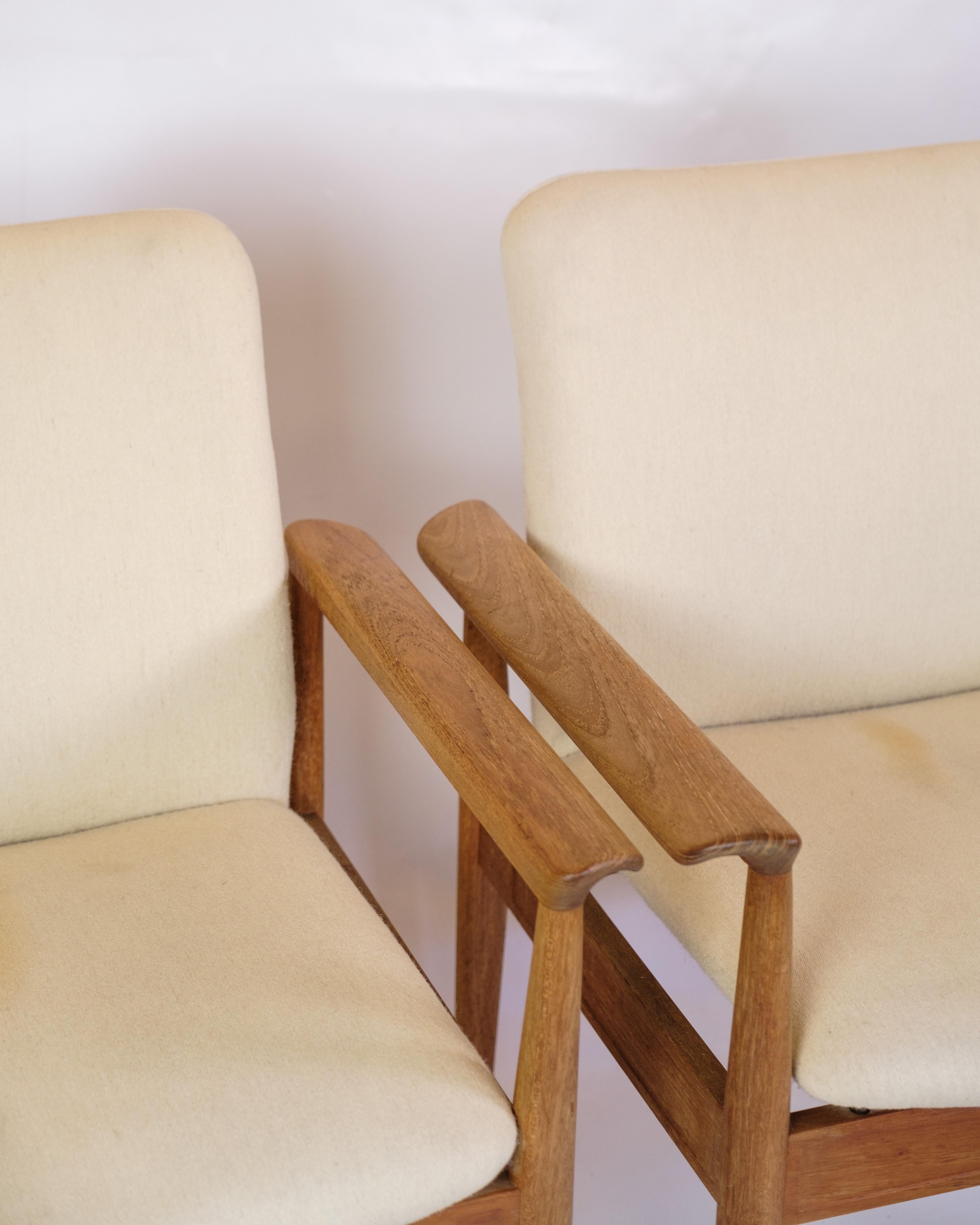 Juego De 2 Sillones Diplomat De Teca De Finn Juhl Para France & Søn en venta 4