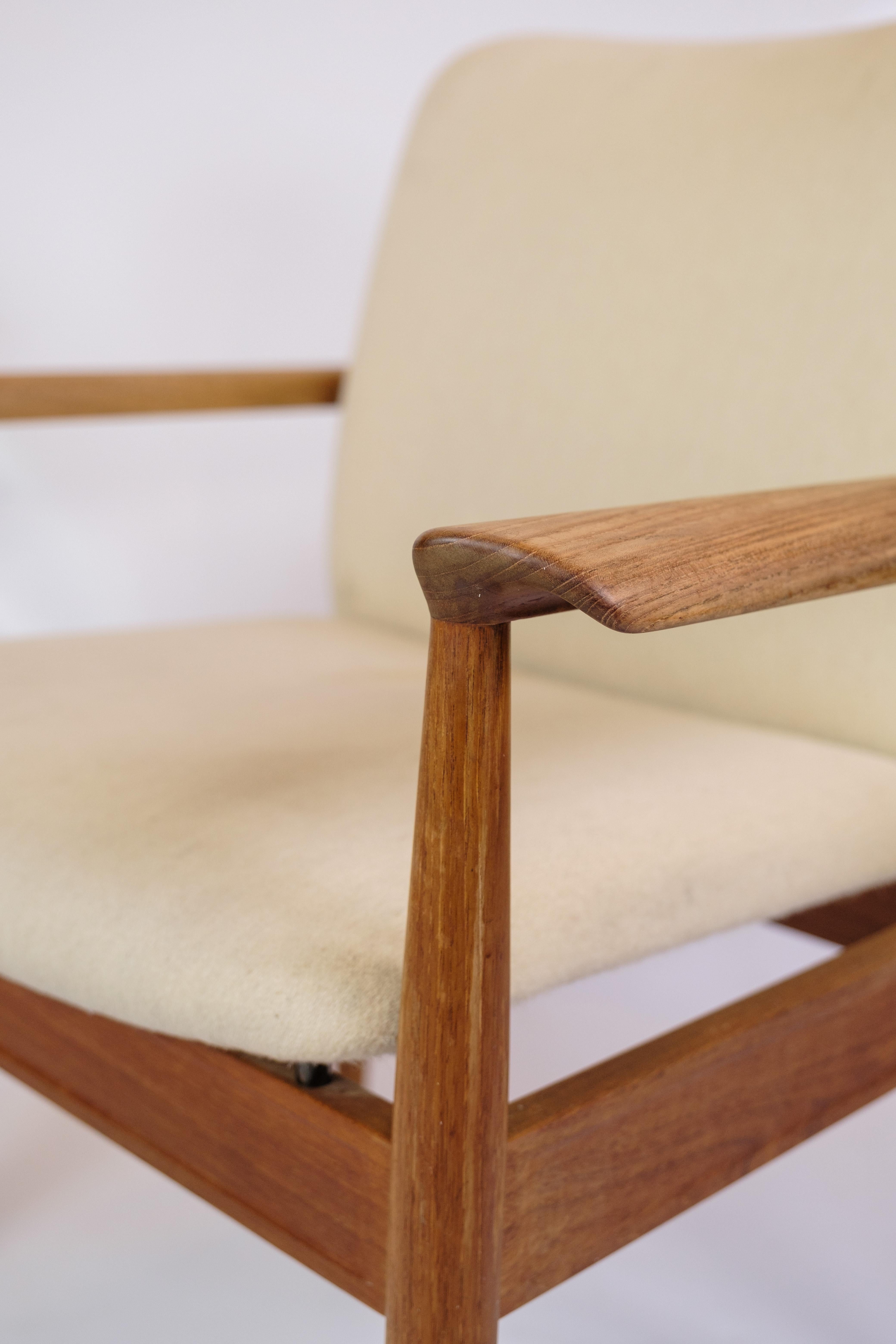 Juego De 2 Sillones Diplomat De Teca De Finn Juhl Para France & Søn Danés en venta