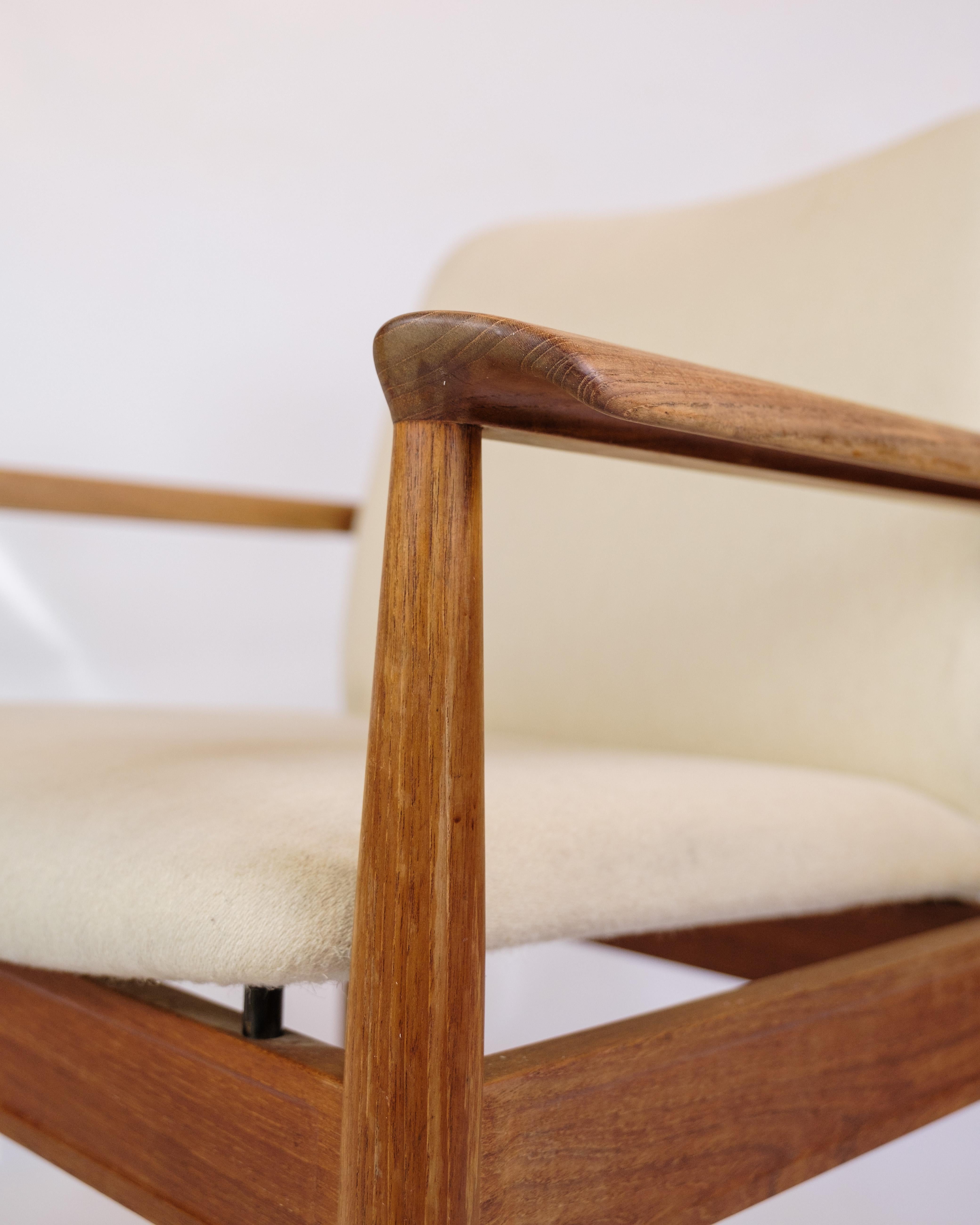 Juego De 2 Sillones Diplomat De Teca De Finn Juhl Para France & Søn en Bueno estado para la venta en Lejre, DK