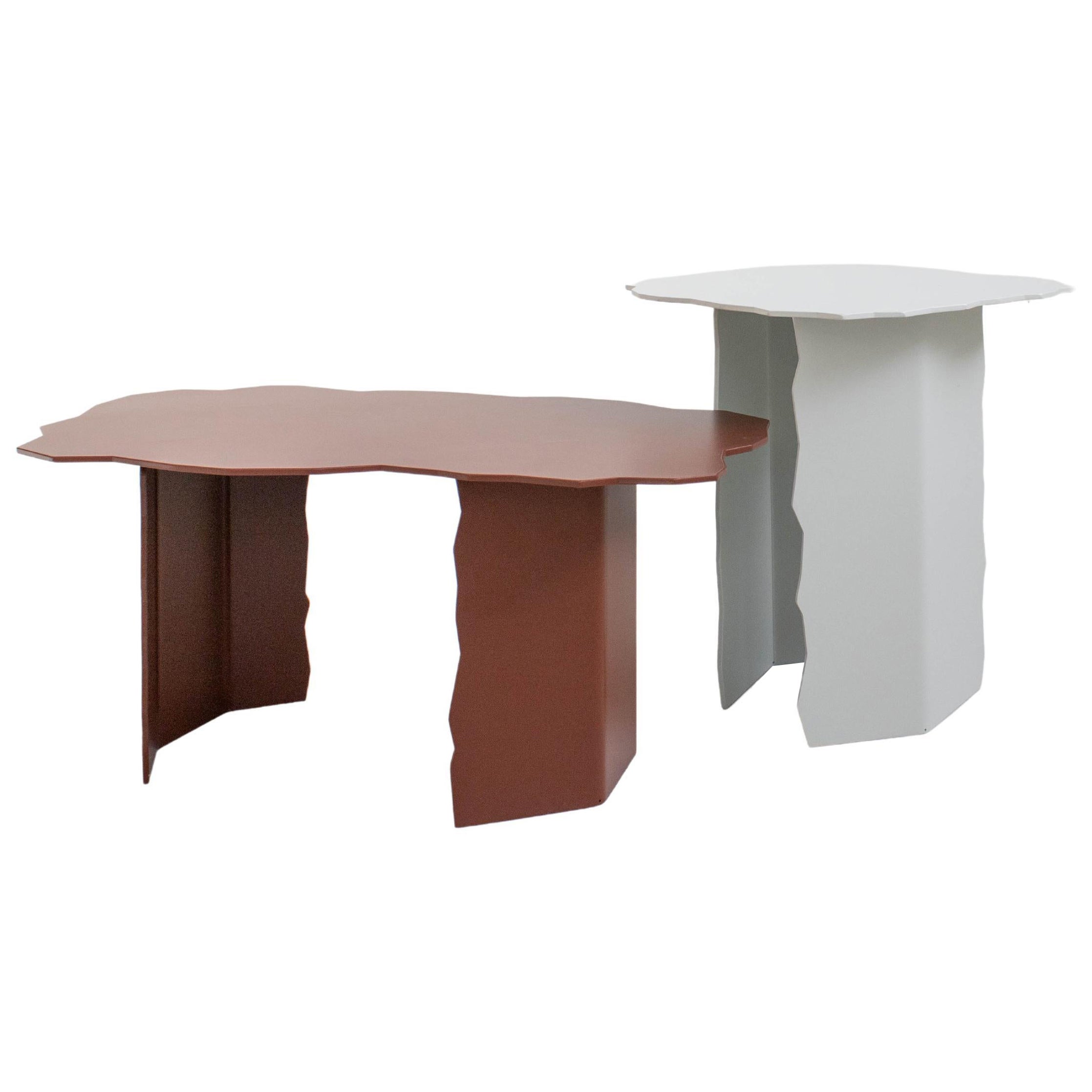 Set di 2 tavoli Disrupt di Arne Desmet