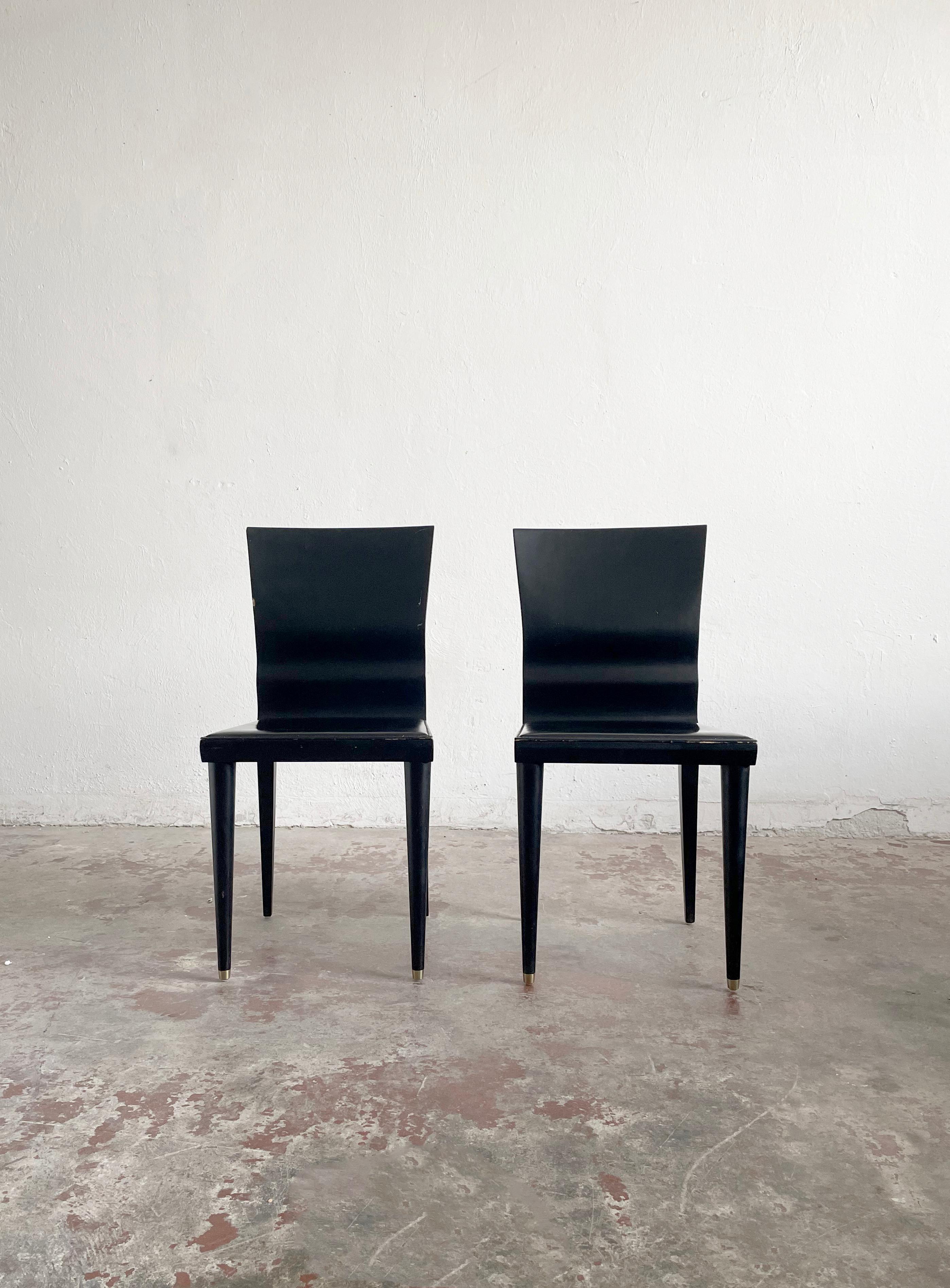 Post-Modern Set of 2 'Diva' Chairs by William Sawaya, Sawaya & Moroni, Italy, 1987