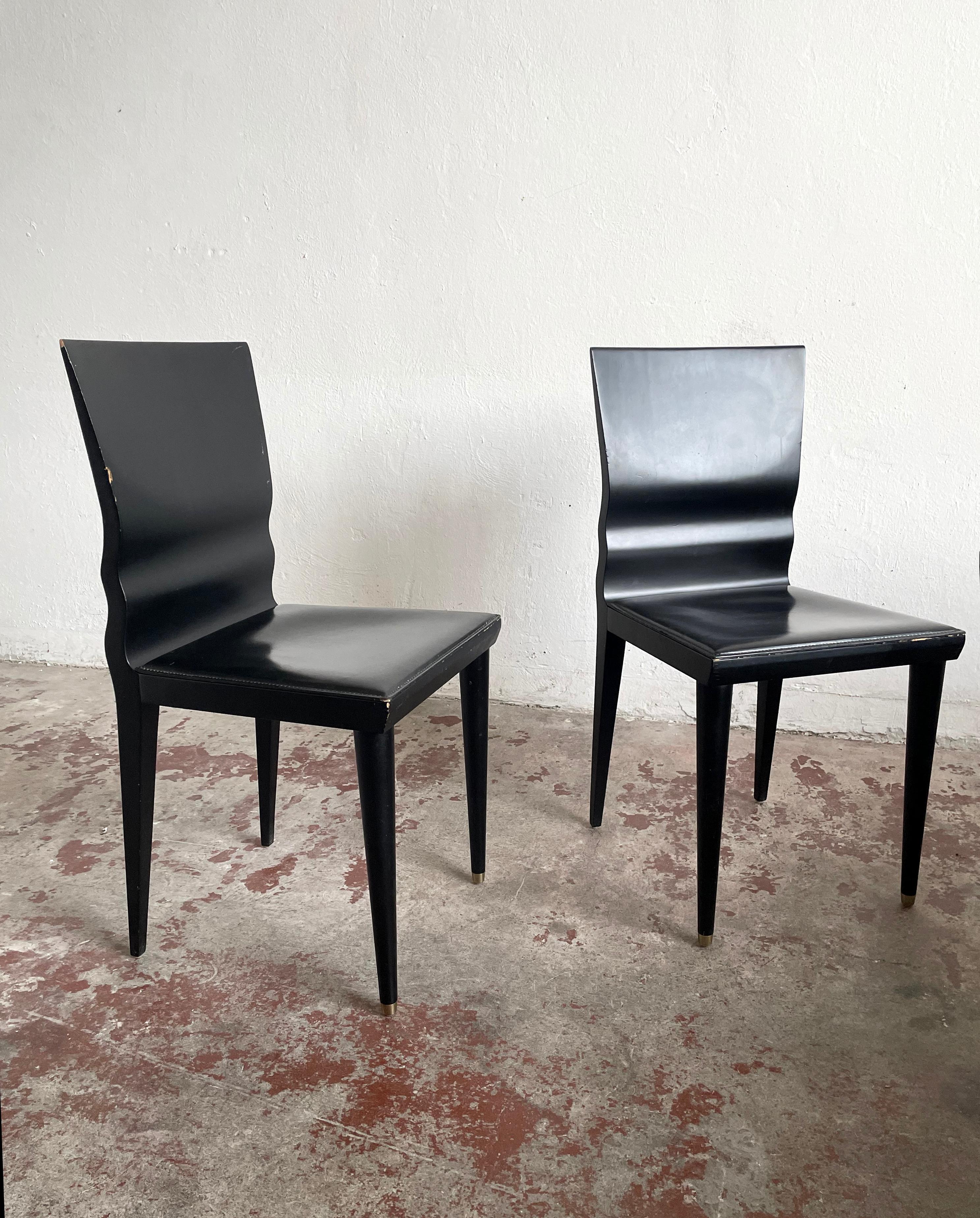 Set of 2 'Diva' Chairs by William Sawaya, Sawaya & Moroni, Italy, 1987 In Good Condition In Zagreb, HR