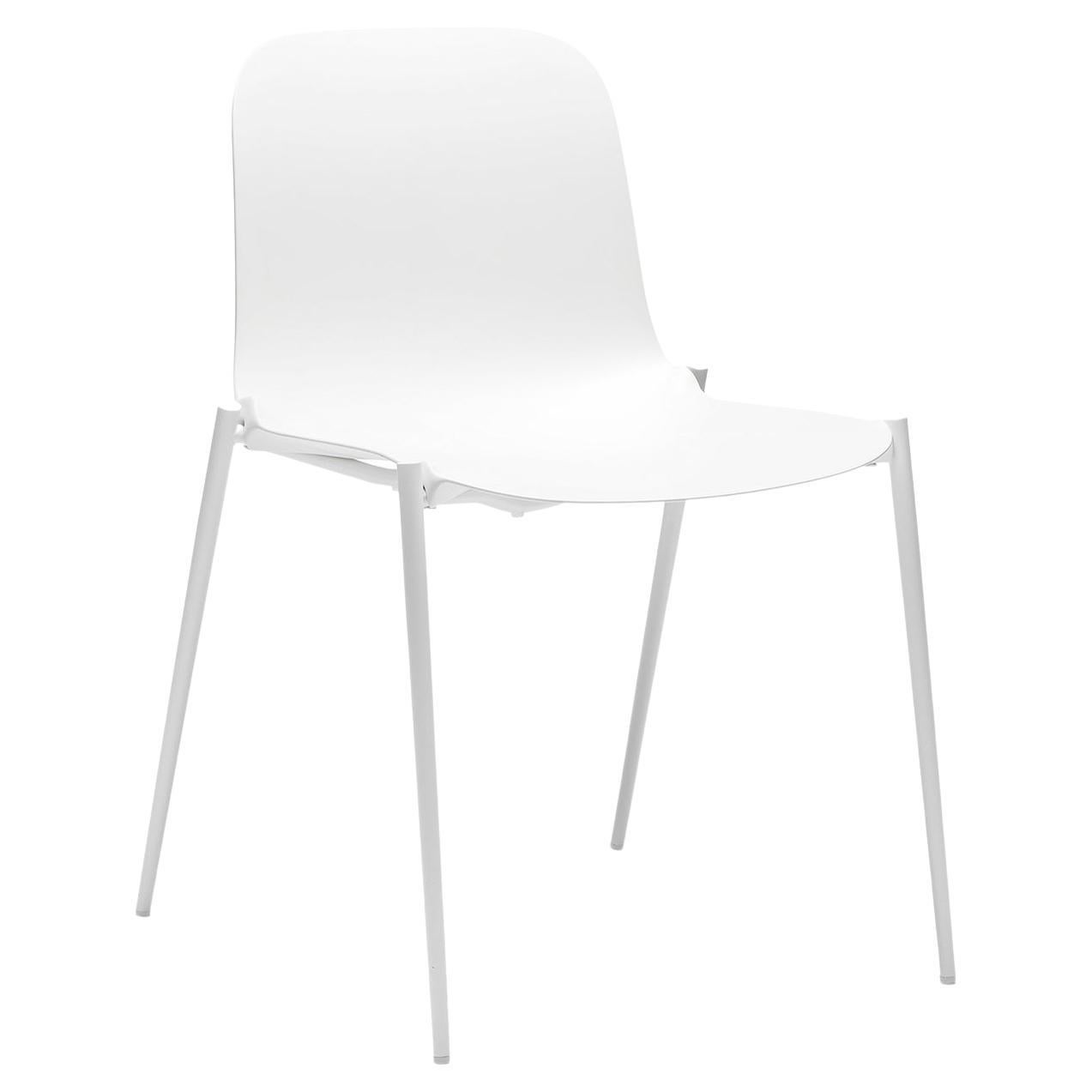 Set of 2 Dogo White Chair by Roberto Paoli