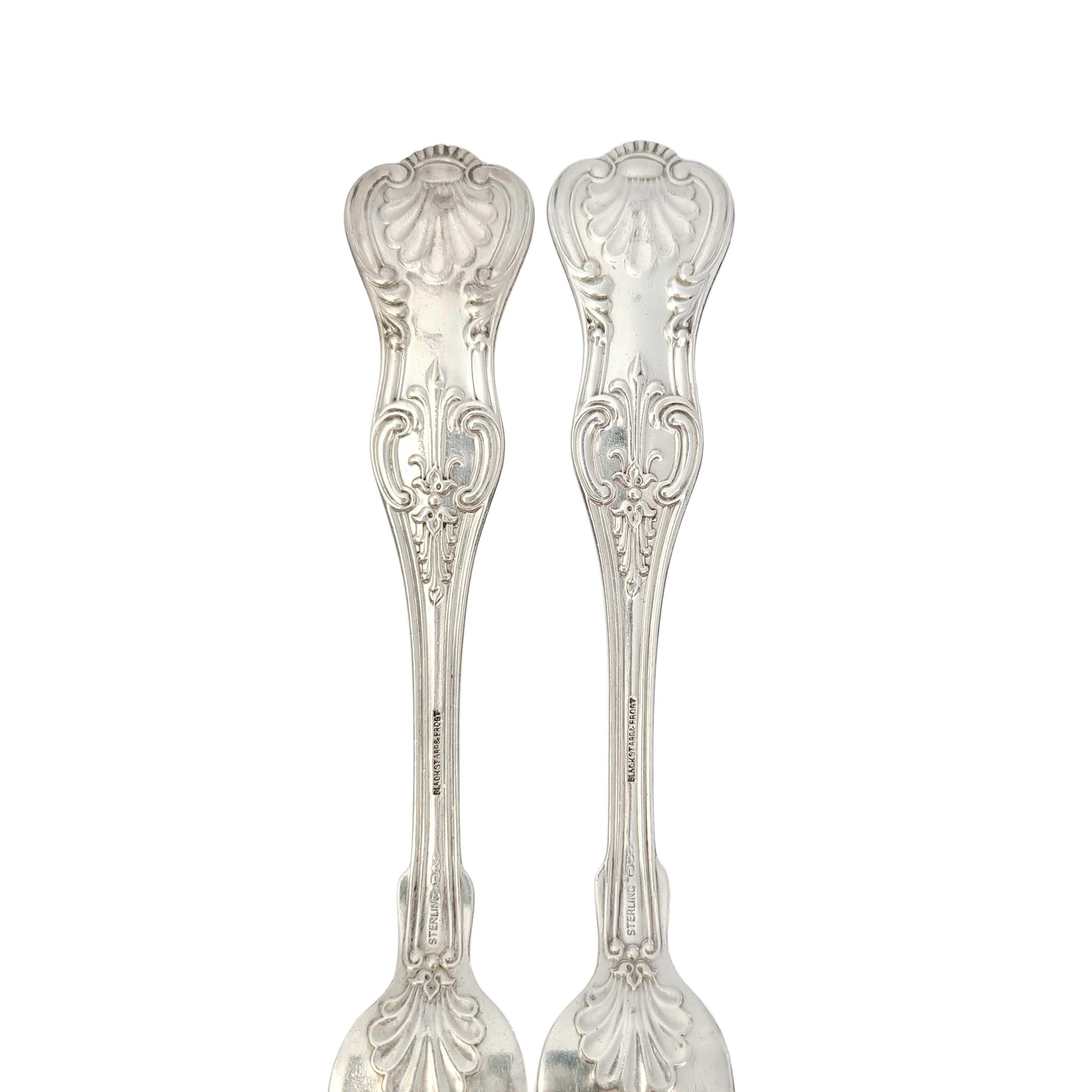 Set of 2 Dominick & Haff Sterling Silver King Forks with Monogram 1