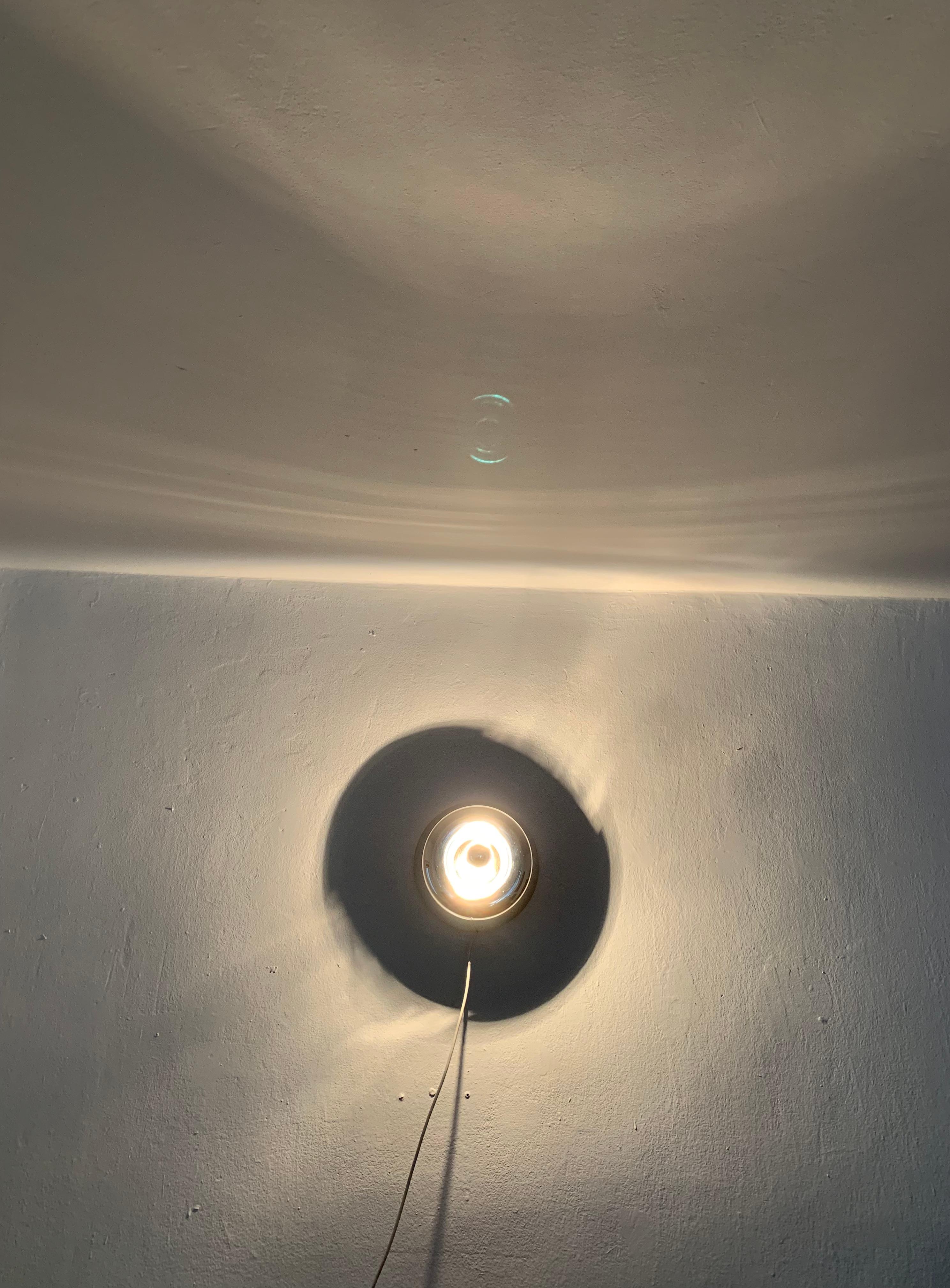 Late 20th Century Set of 2 donut wall or ceiling lamps