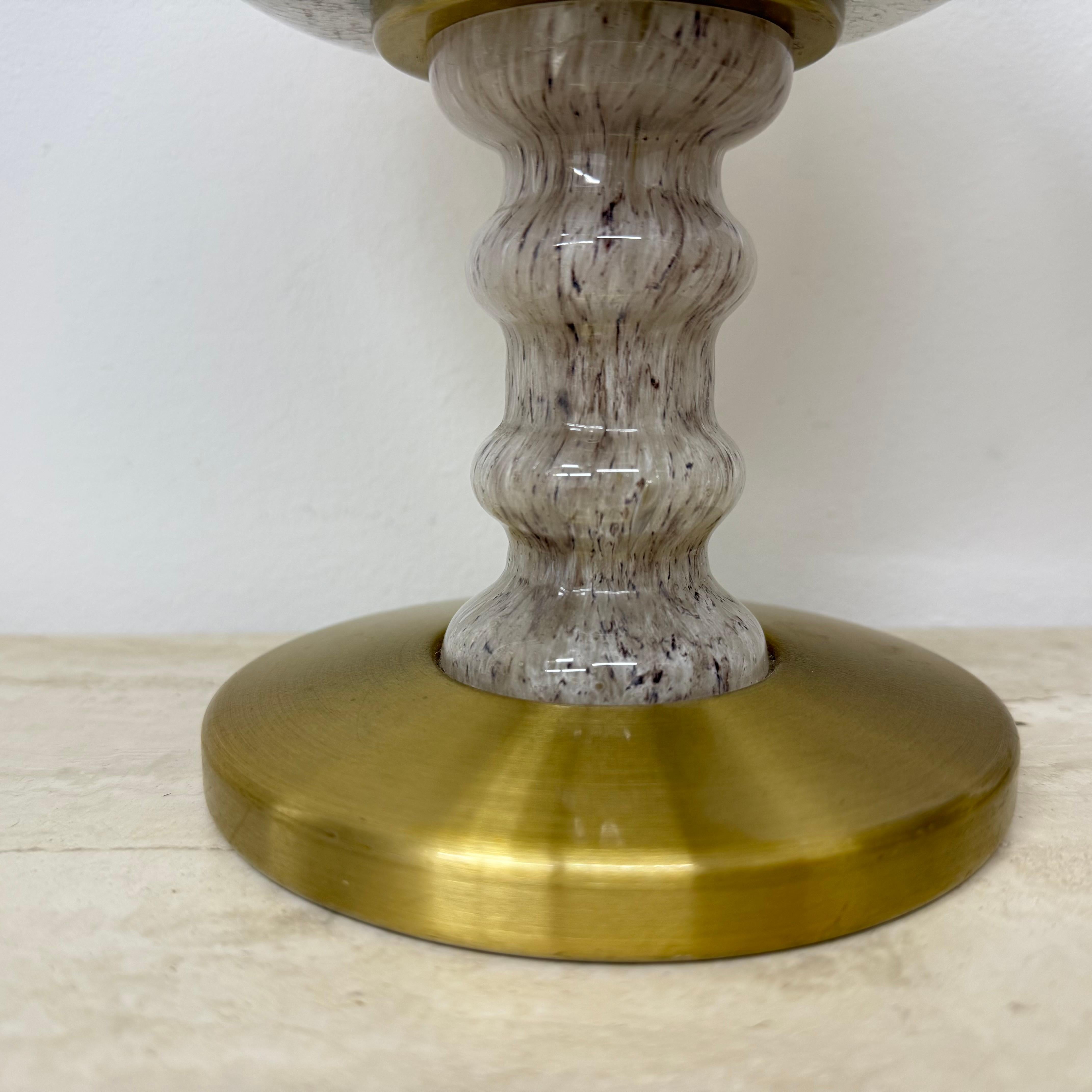 Métal Ensemble de 2 lampes de table Doria Leuchten en verre, Allemagne, années 1970 en vente