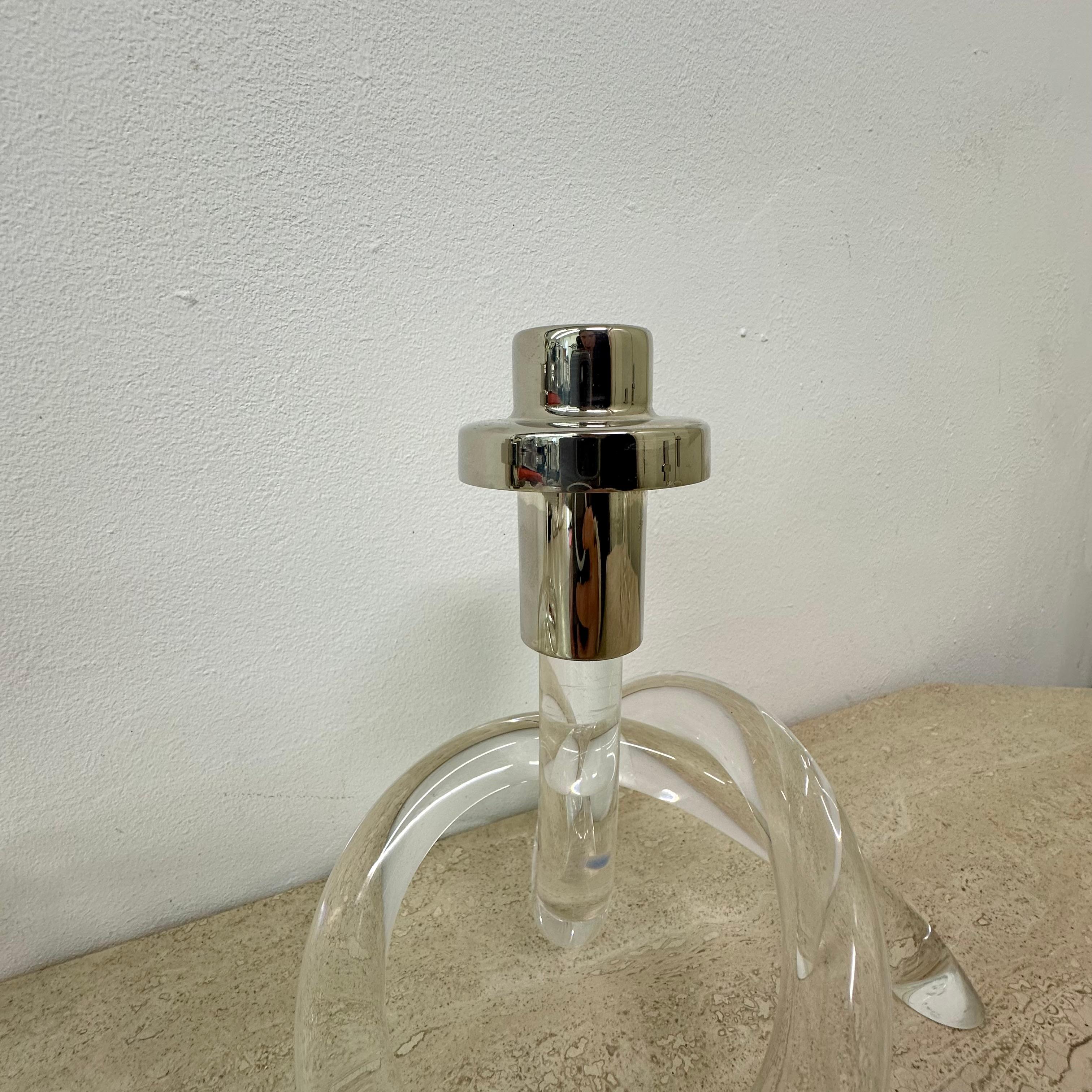 Set di 2 candele in lucite di metà secolo Dorothy Thorpe Pretzel, anni '40 in vendita 6