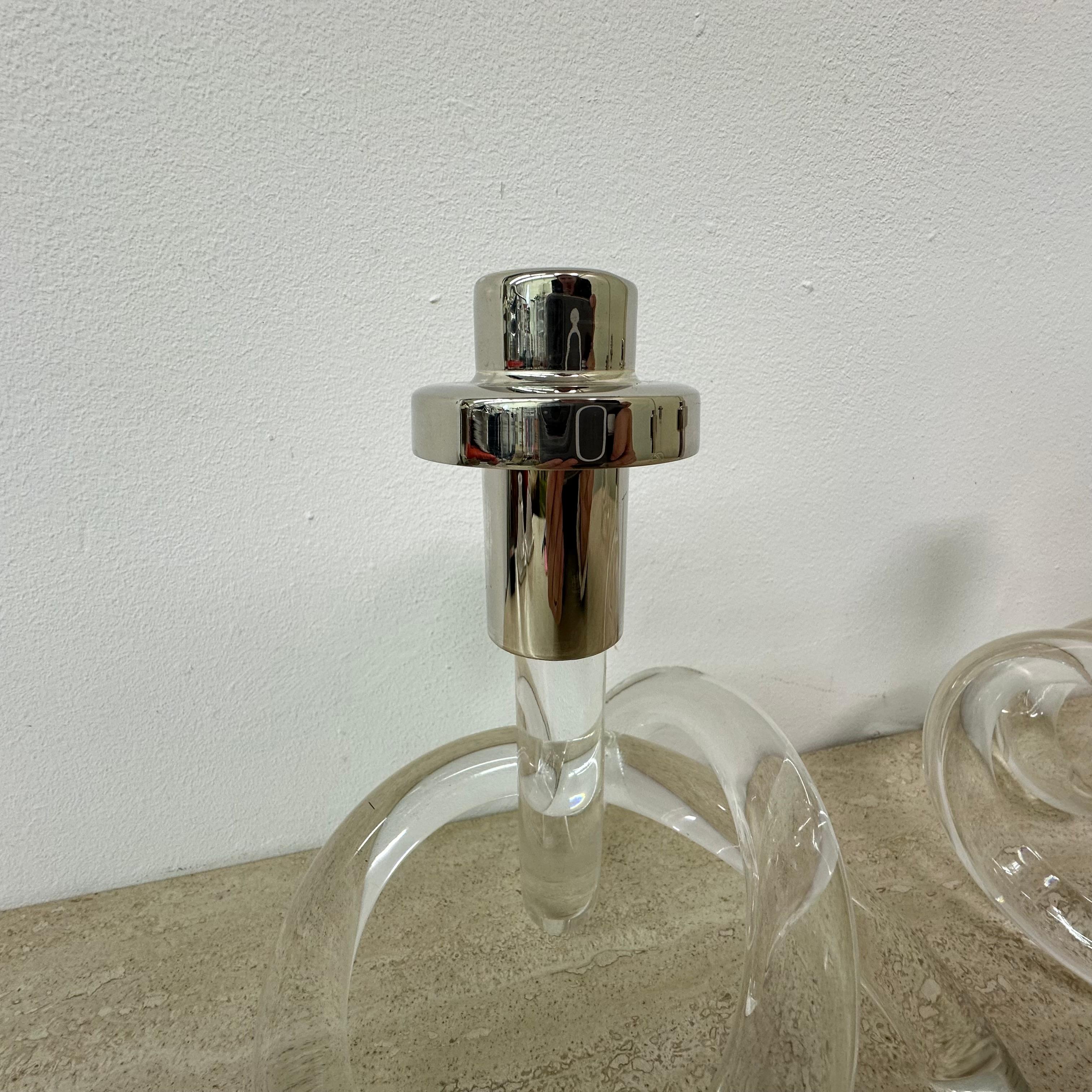 Set di 2 candele in lucite di metà secolo Dorothy Thorpe Pretzel, anni '40 in vendita 3