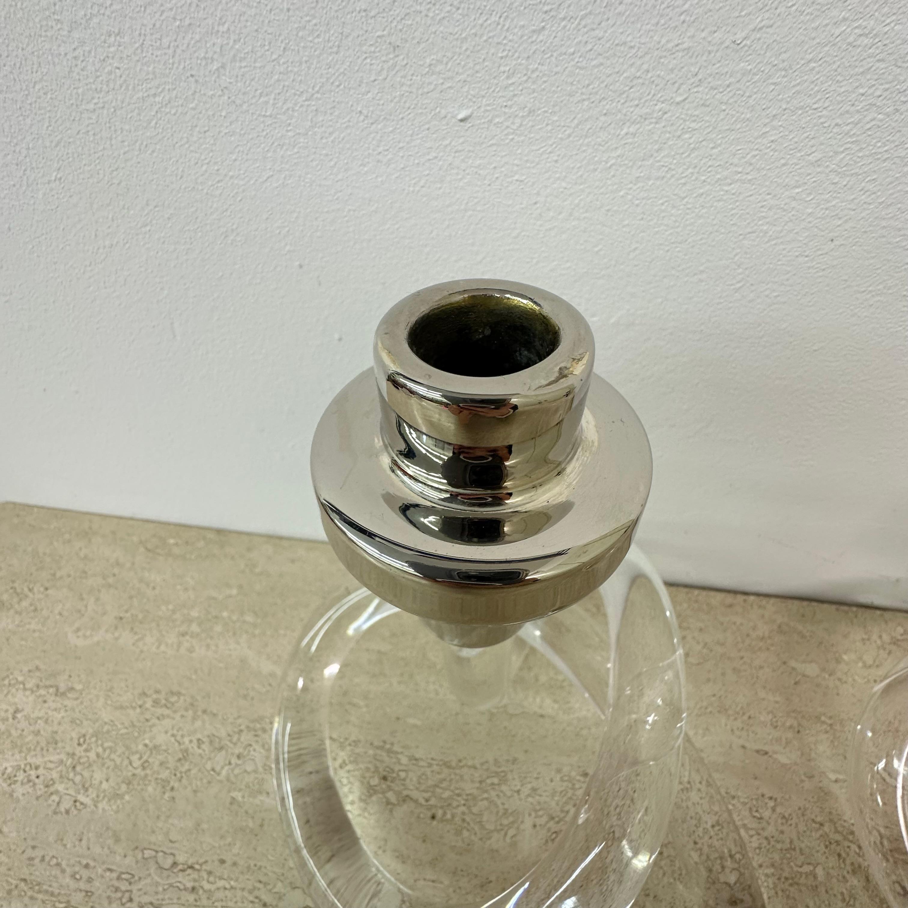 Set di 2 candele in lucite di metà secolo Dorothy Thorpe Pretzel, anni '40 in vendita 4