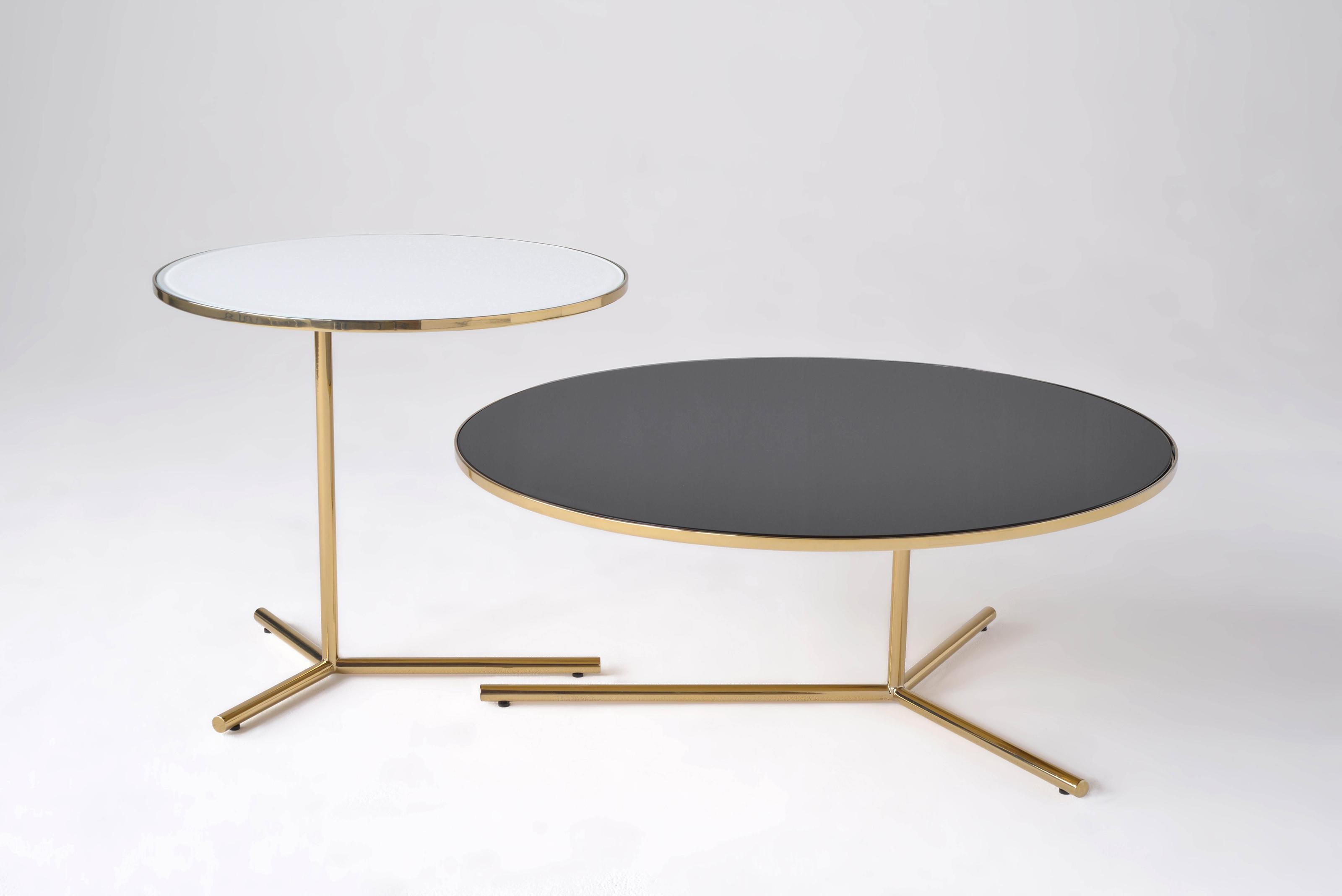 Contemporary Set Of 2 Downtown Tables by Phase Design For Sale