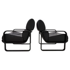 Set of 2 Drabert Lobbytop leather armchairs by Otto Zapf, 1979