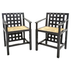 Set of 2 “DS3” chairs by Charles Rennie Mackintosh for Cassina - 70s