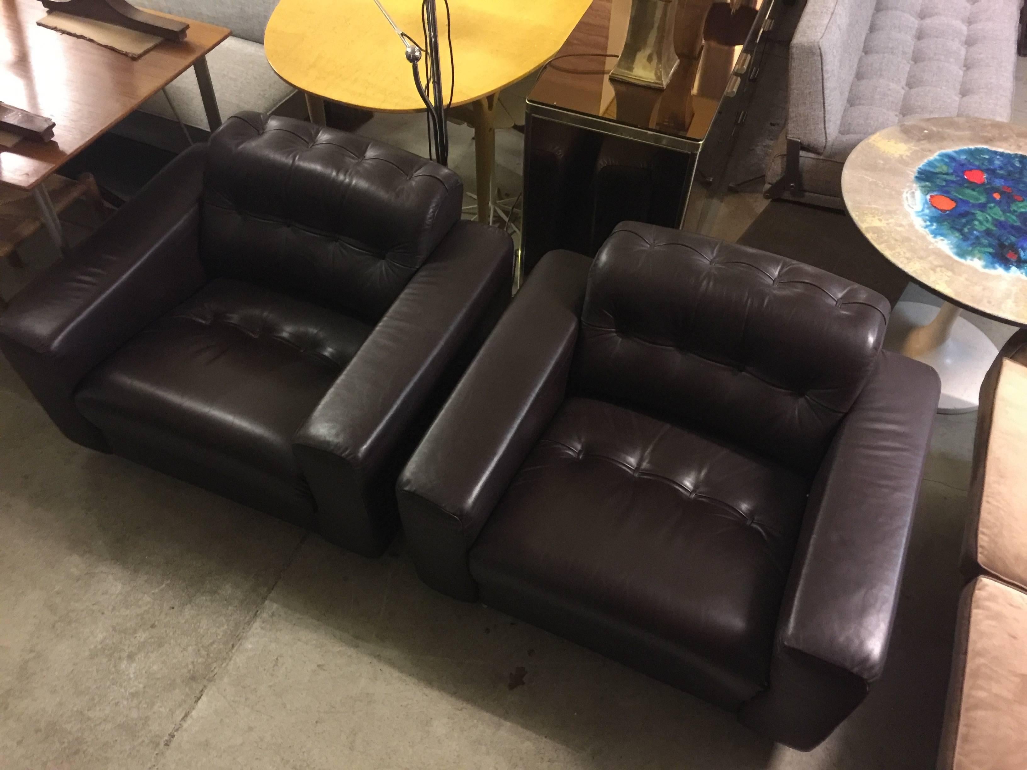 Set of two DS40 lounge chairs in wonderful condition.
