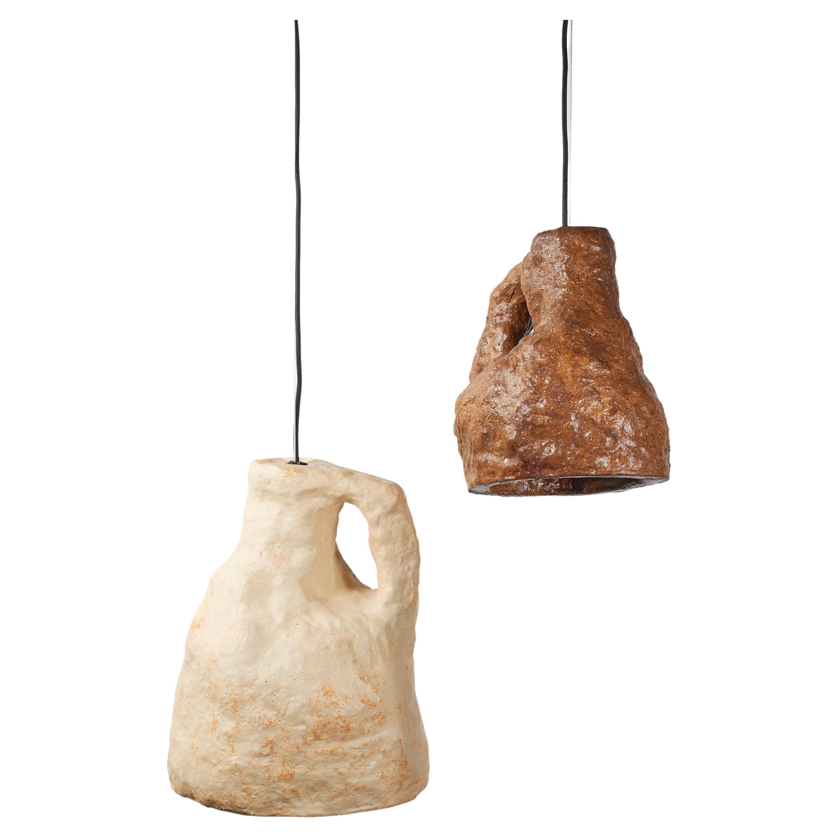 Set of 2 Dual Lamps by Willem Van Hooff For Sale