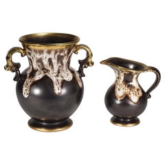 Set di 2 vasi in lava Dümler & Breiden, West German Pottery