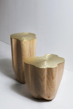 Ensemble de 2 Duramen sculptés par Jules Lobgeois