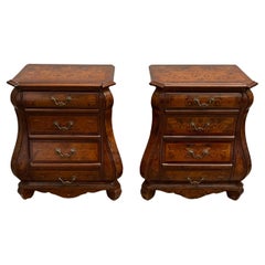 Set of 2 Dutch Bedside Tables Of Fine Workmanship, 1980s