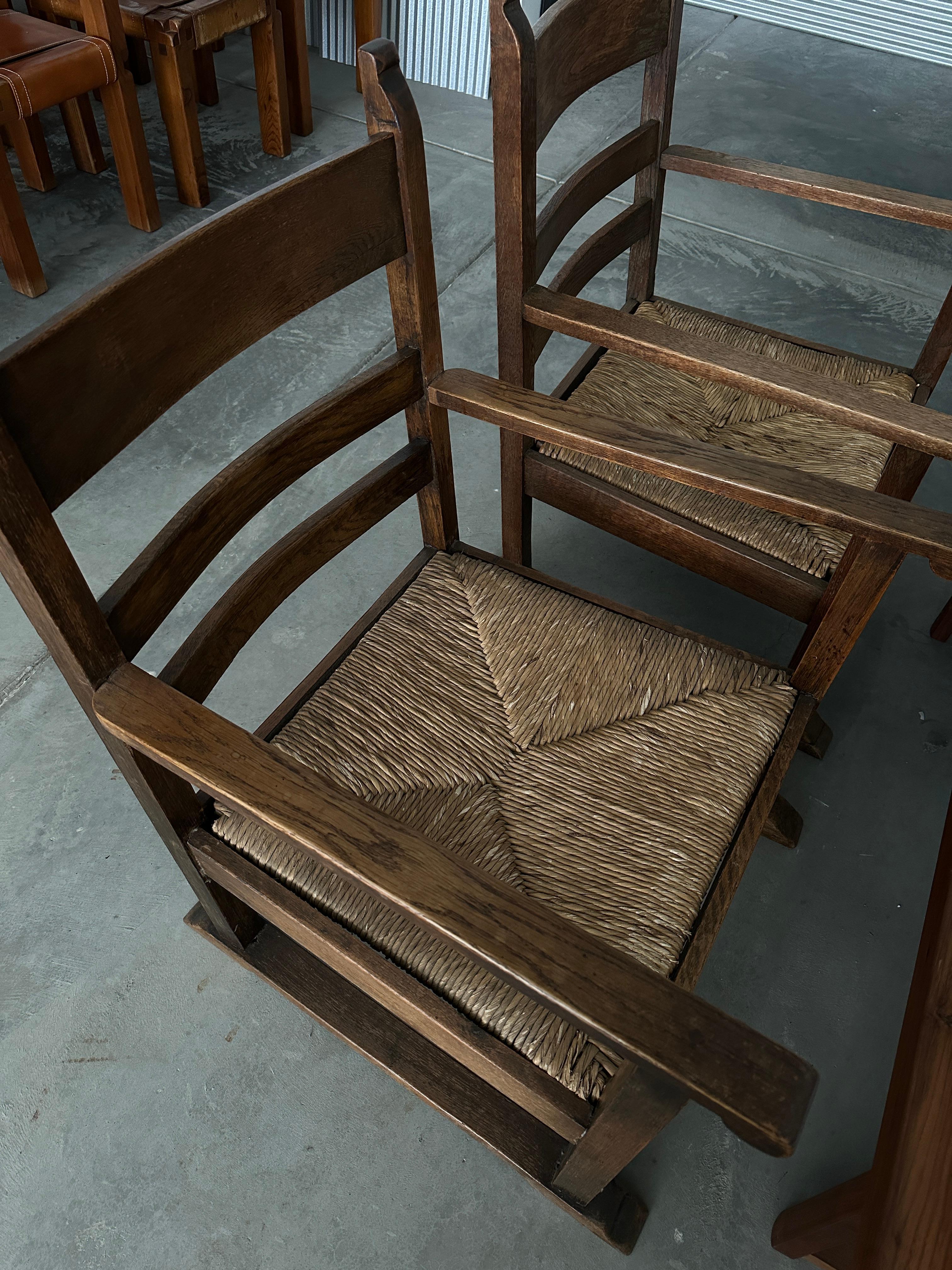 20ième siècle Ensemble de 2 chaises longues hollandaises à cheminée basse en vente