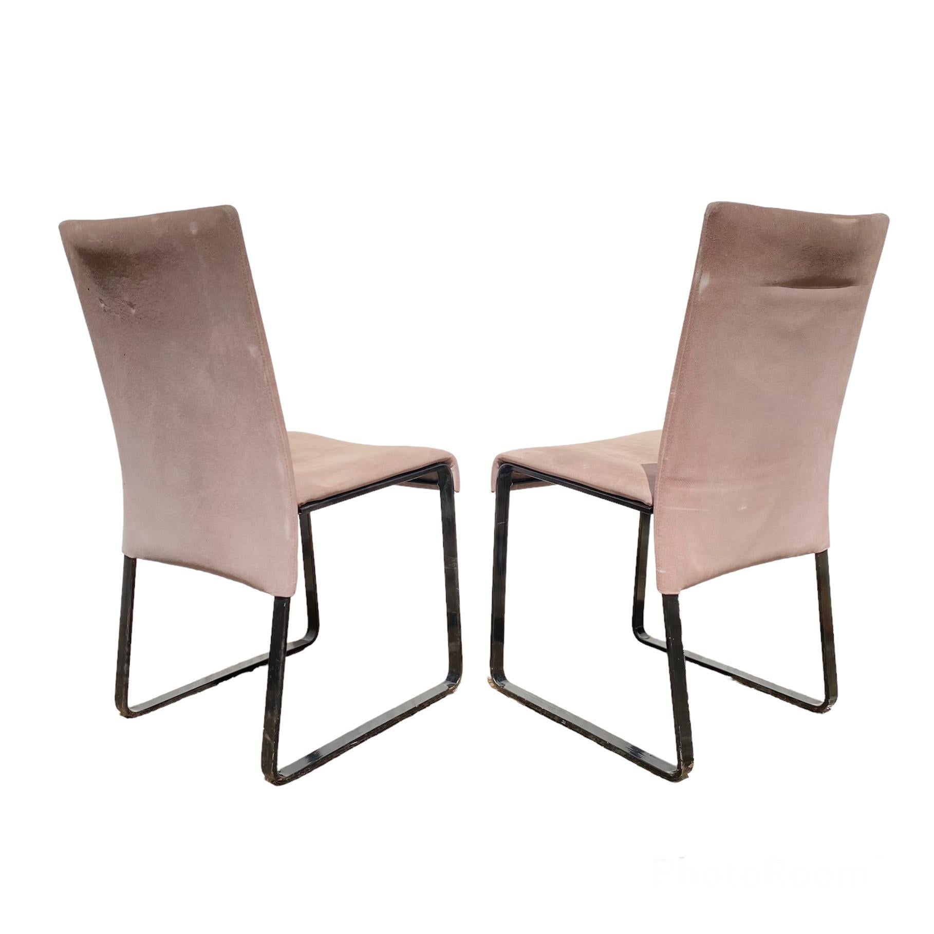 Ensemble de 2 chaises en cuir 