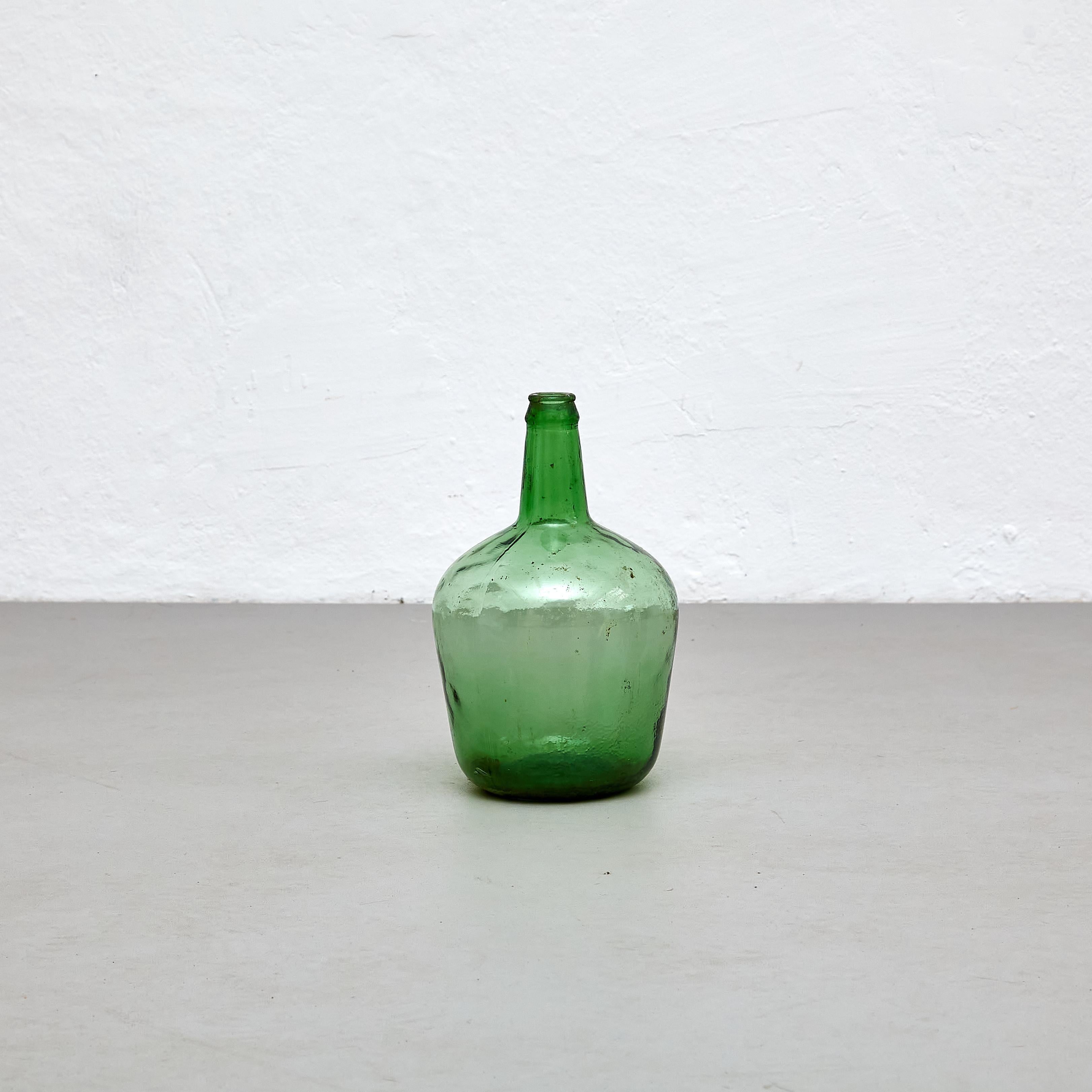 Espagnol Ensemble de 2 vases à bouteilles en verre espagnol du début du 20e siècle, vers 1940 en vente