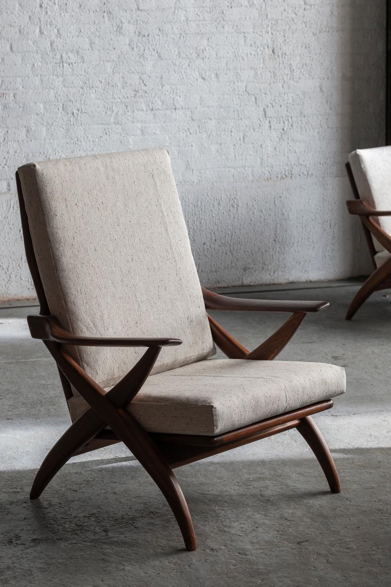 Highback and Lowback Lounge Chair by Topform, Set of 2, Dutch design, 1960s 6