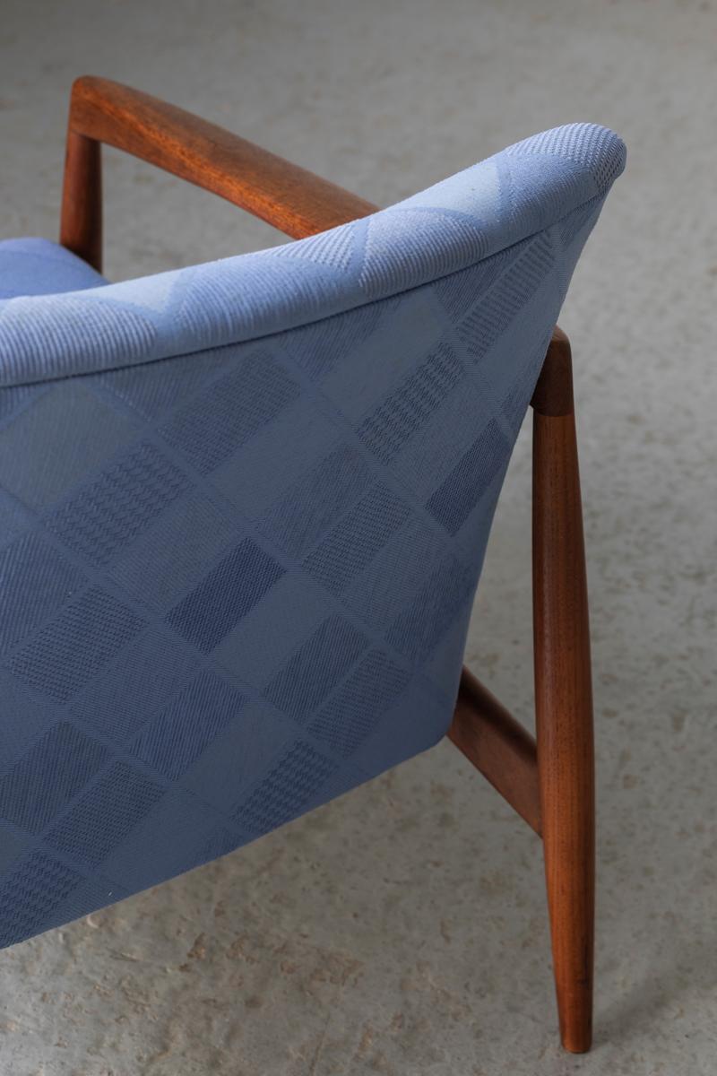Fabric Set of 2 easy designed in the style of Kai Kristiansen, Danish design, 1960’s