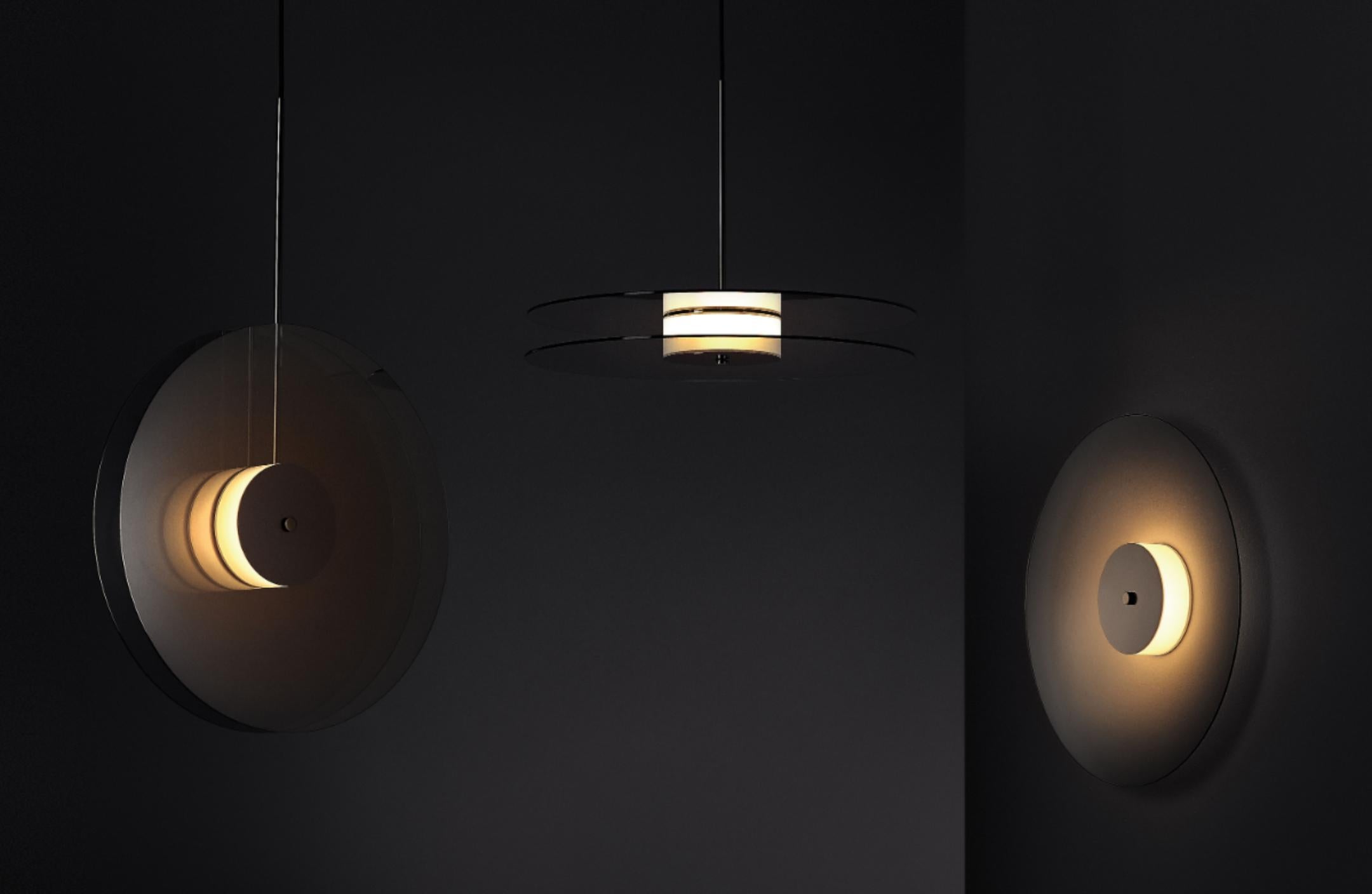Czech Set of 2 Eclipse Pendant Light by Dechem Studio
