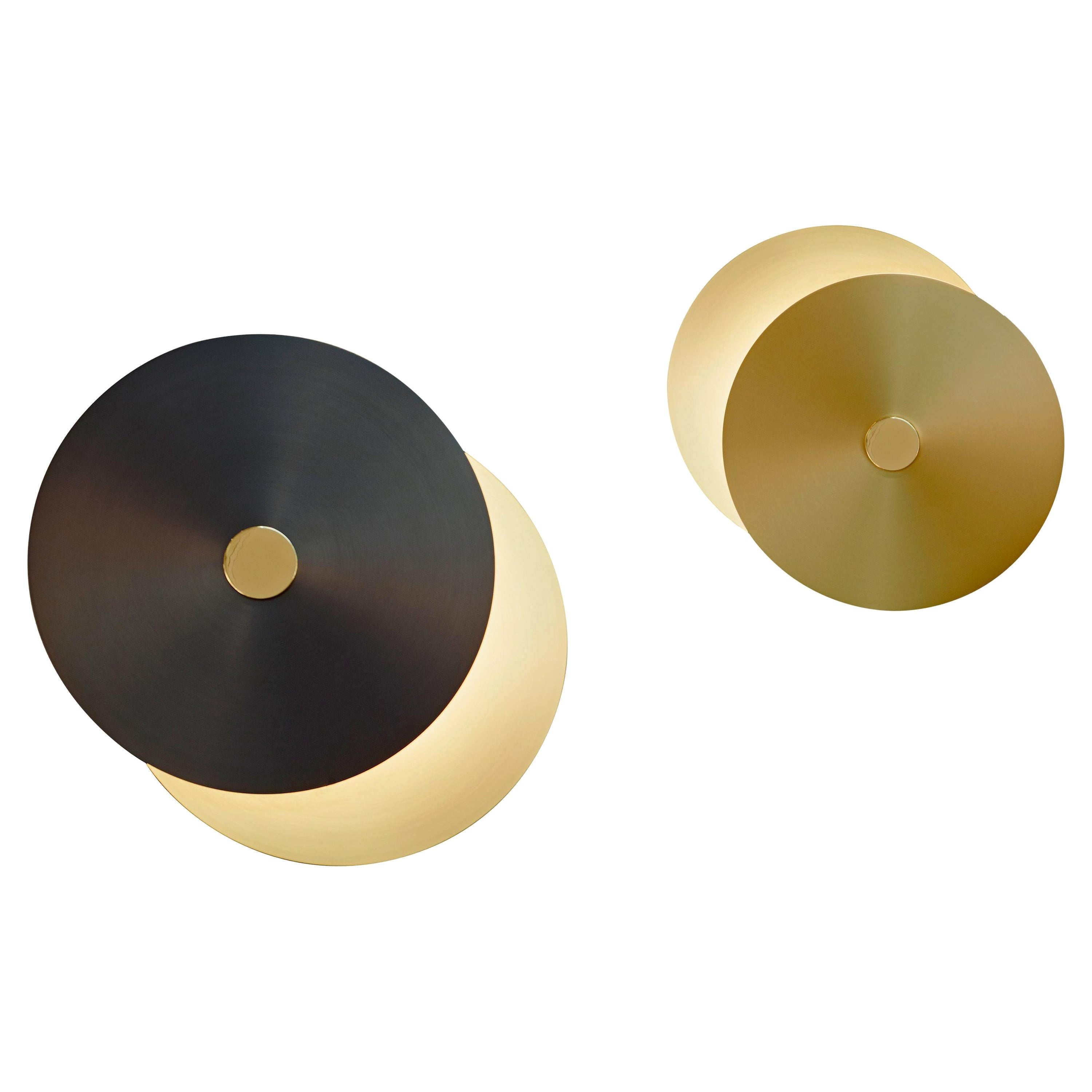 Set of 2 Eclipse XS and Xl Wall Lights by Hervé Langlais For Sale