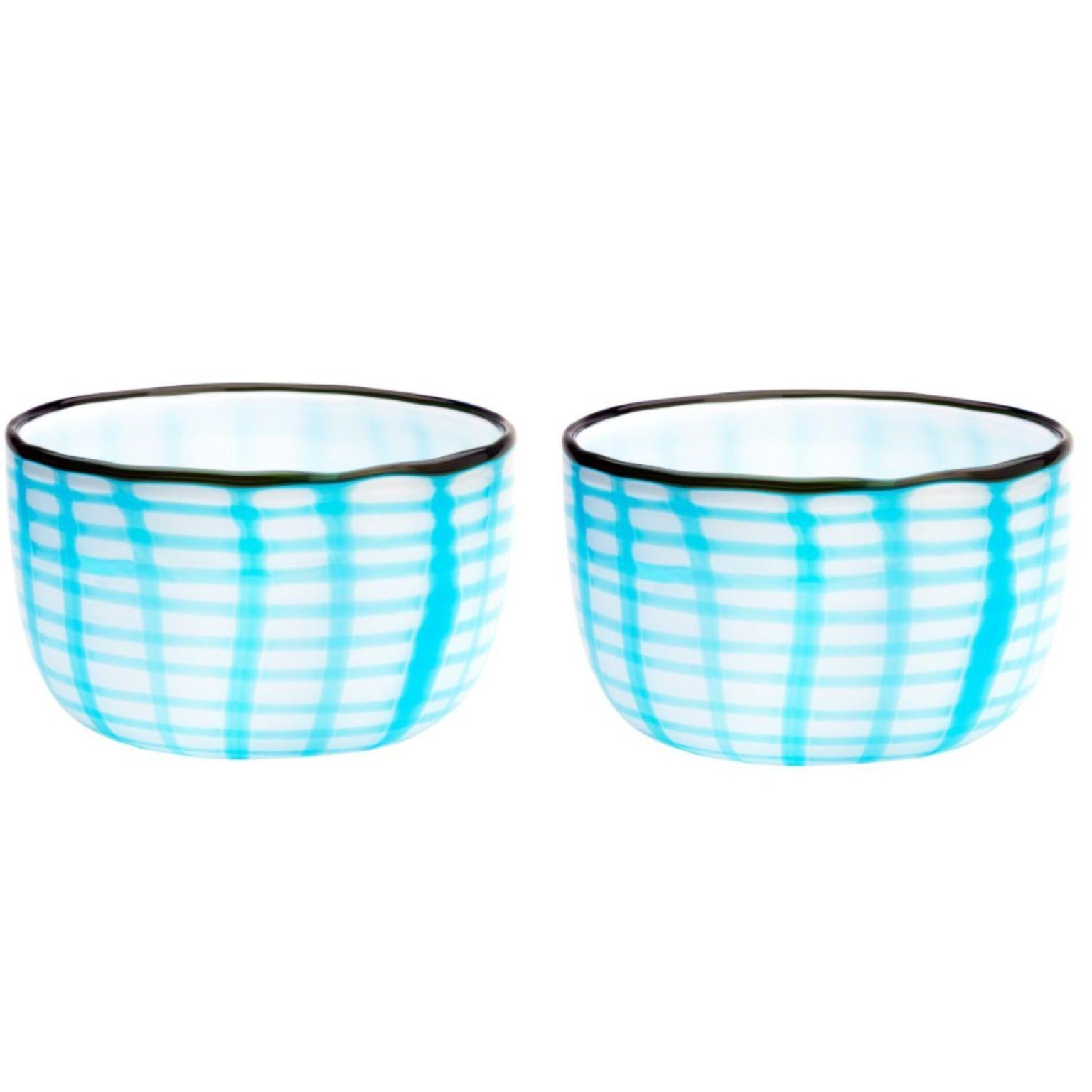 Set of 2 Edie light blue bowl by Purho
Dimensions: D 40 x H 25 cm
Materials: Glass
Other colours available.

Purho is a new protagonist of made in Italy design , a work of synthesis, a research that has lasted for years, an Italian soul and an