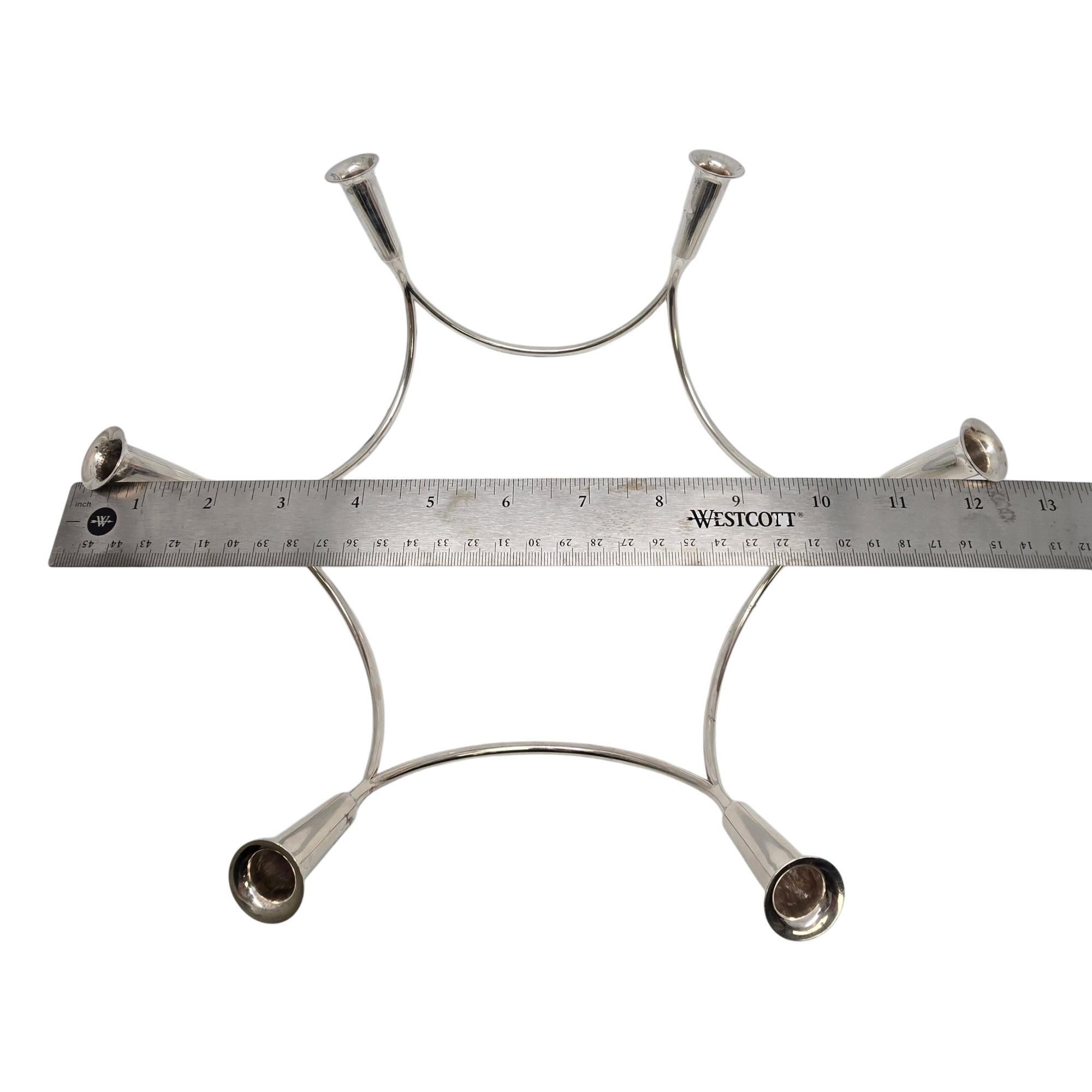 Set di 2 portacandele in argento Eigel Jensen per AS Sterling Denmark 20608 in vendita 6
